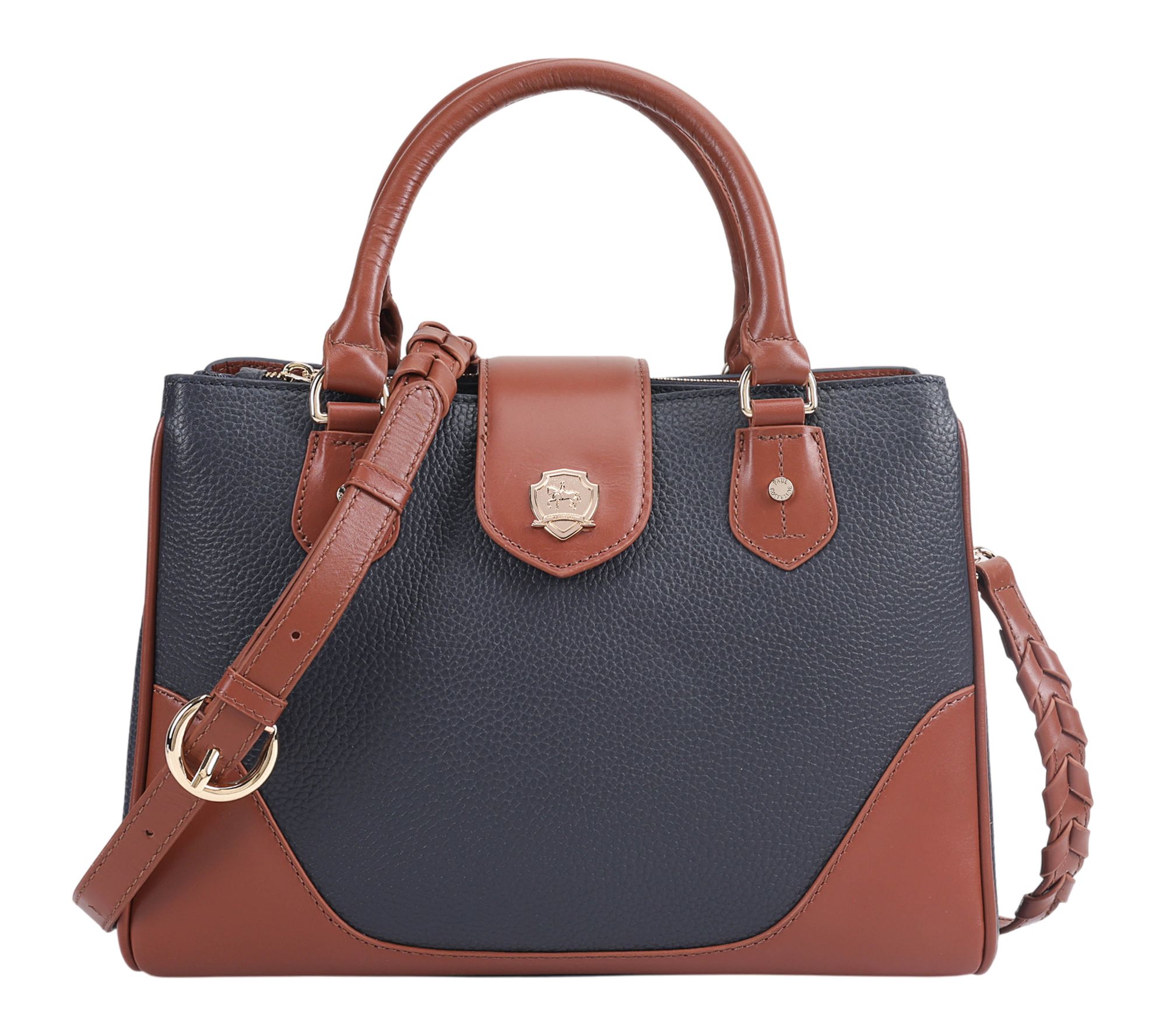Paul Costelloe Dressage Leather Shield Midi Grab Bag