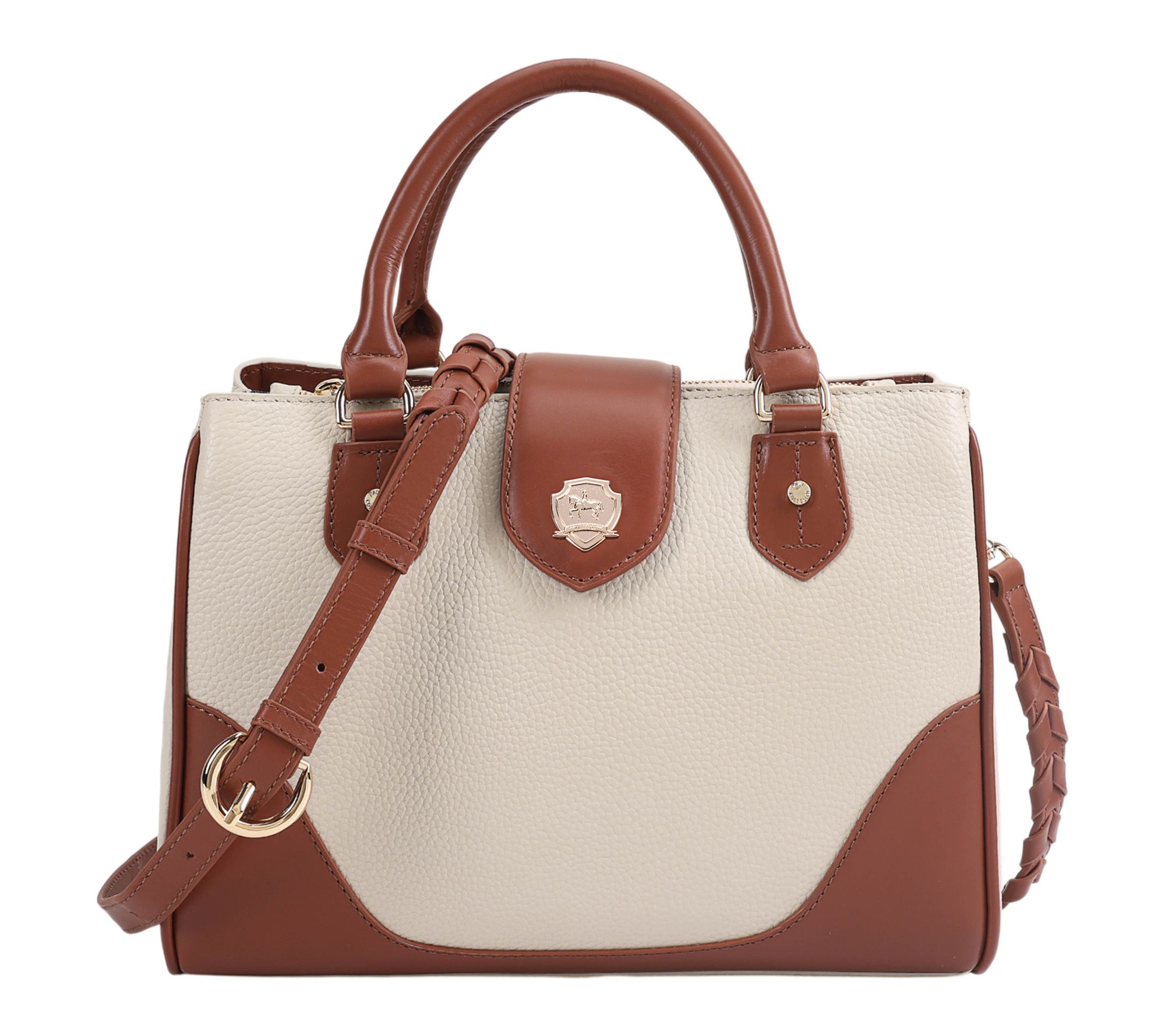 Paul Costelloe Dressage Leather Shield Midi Grab Bag