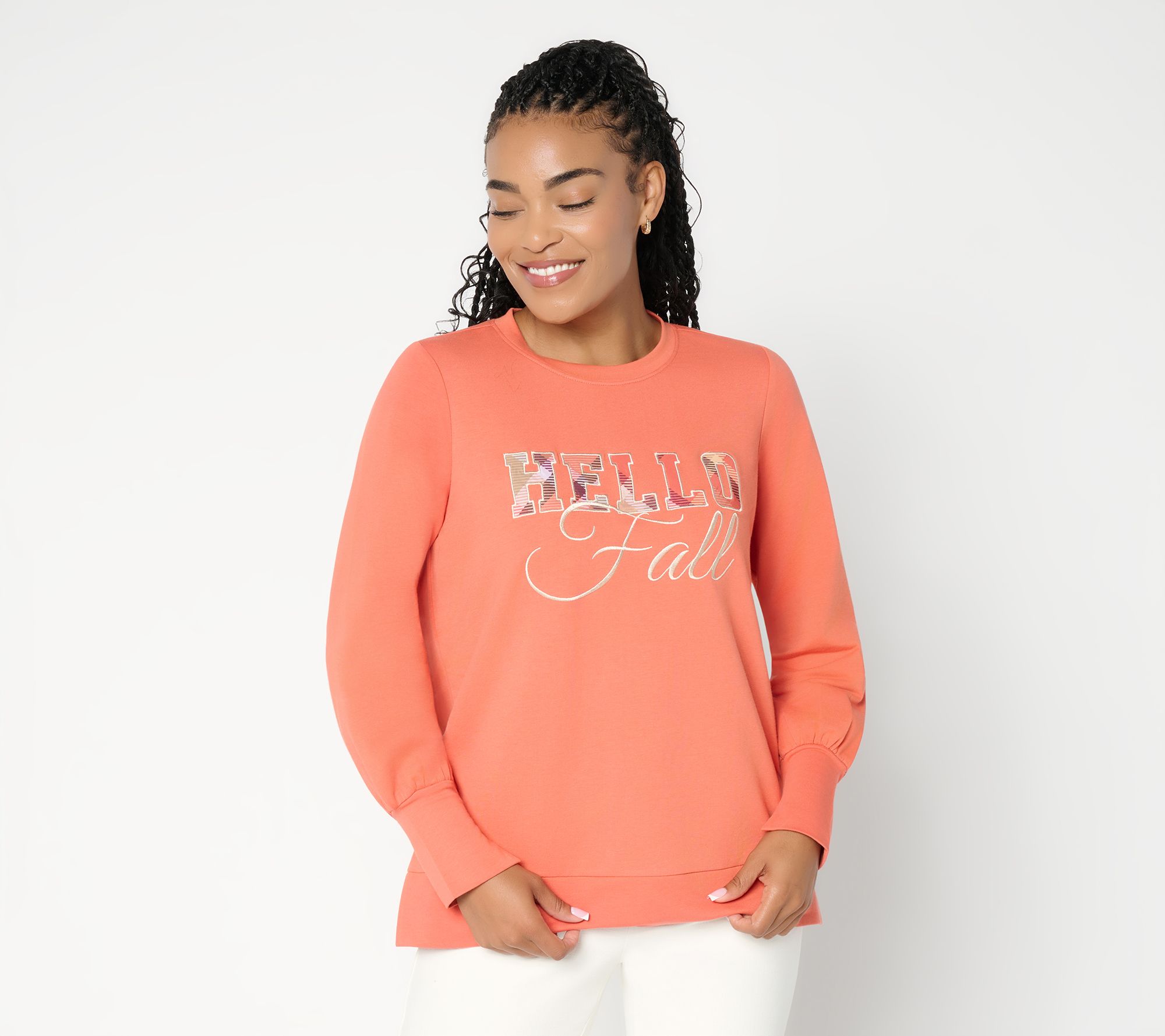  Belle by Kim Gravel French Terry Cozy Season Hello Fall Top