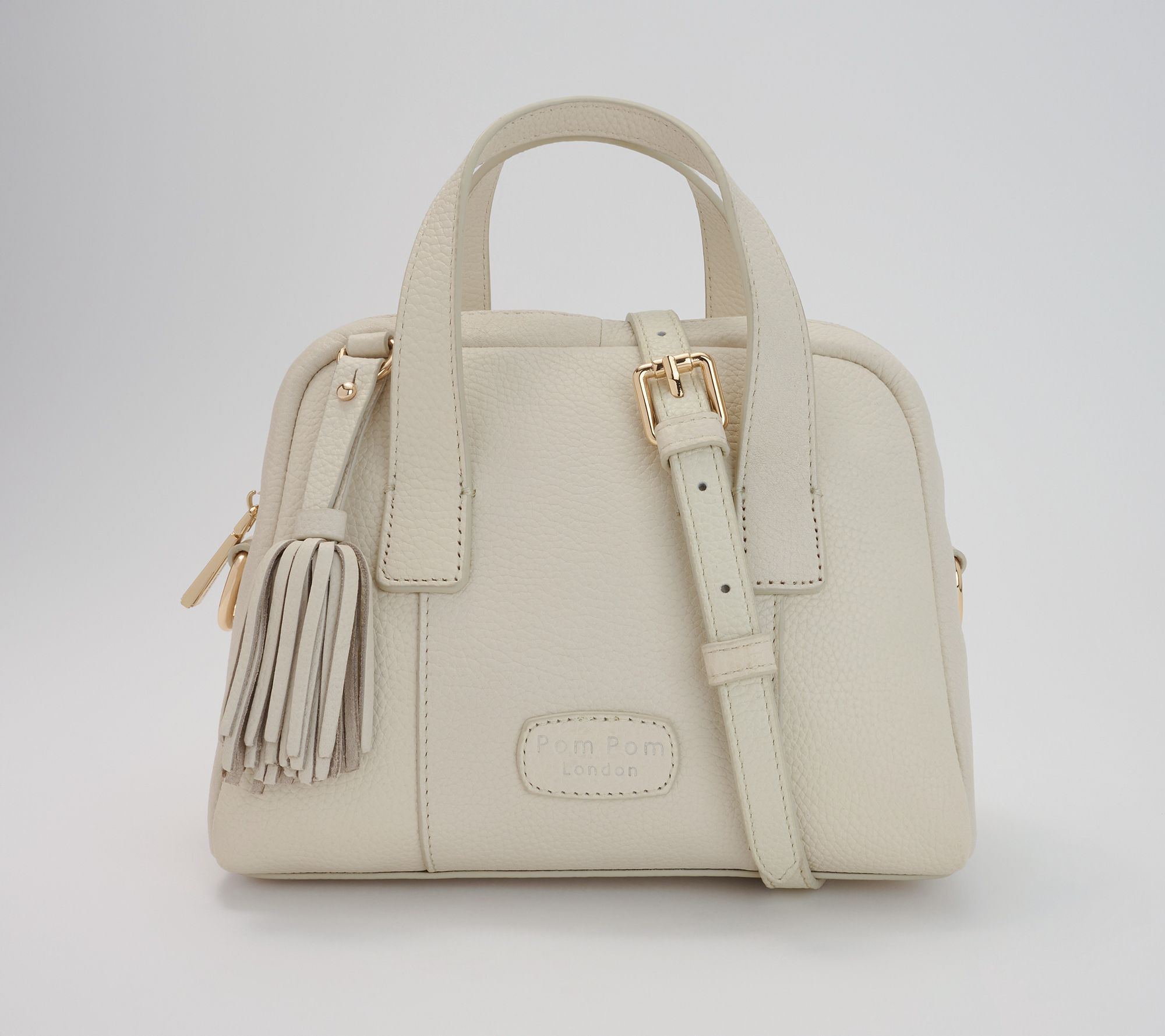 Pom Pom London Leather Bowler Mini Crossbody