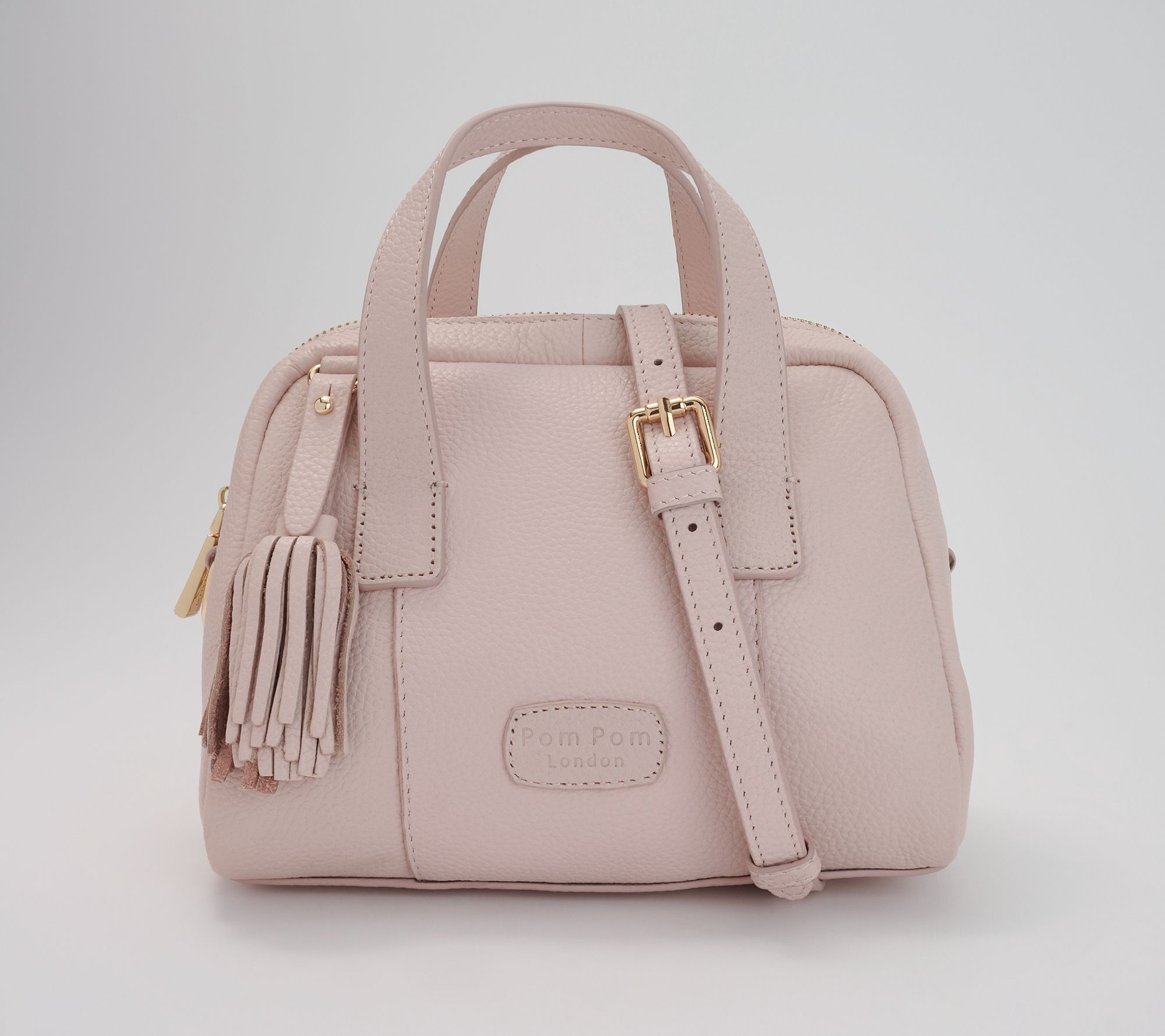 Pom Pom London Leather Bowler Mini Crossbody