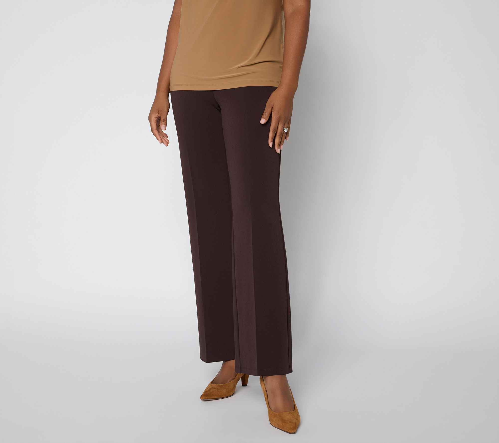 Dennis Basso Petite Runway Stretch Pull-On Trouser