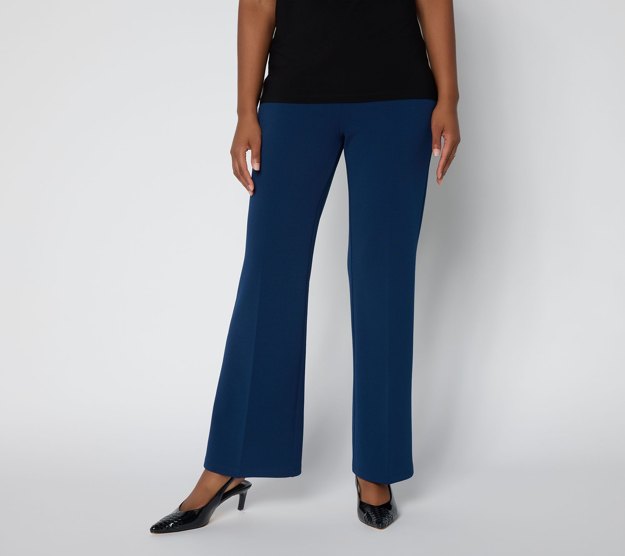 Dennis Basso Petite Runway Stretch Pull-On Trouser