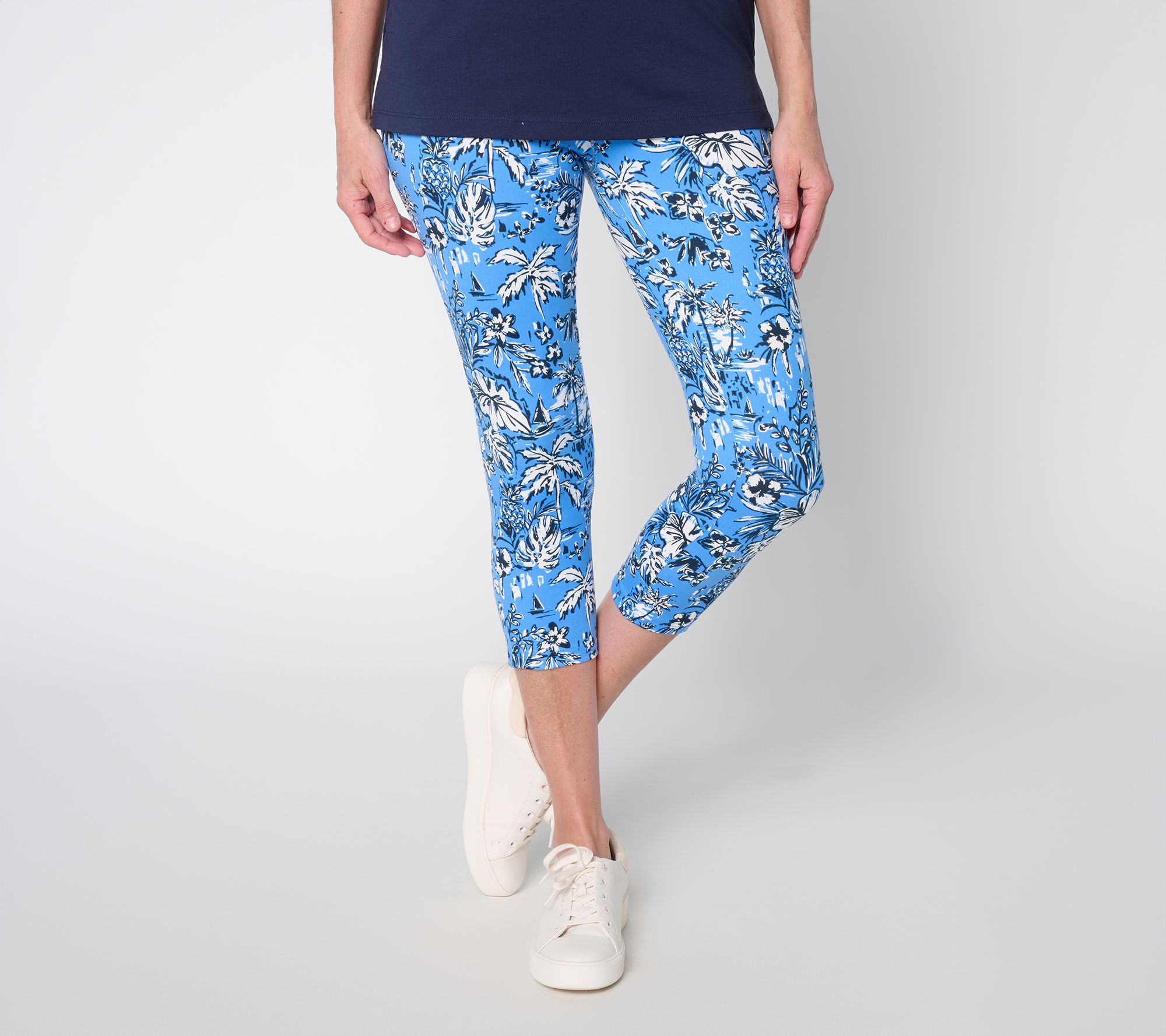 "As Is" Belle Body by Kim Gravel Regular Athletic Jersey Capri Legging