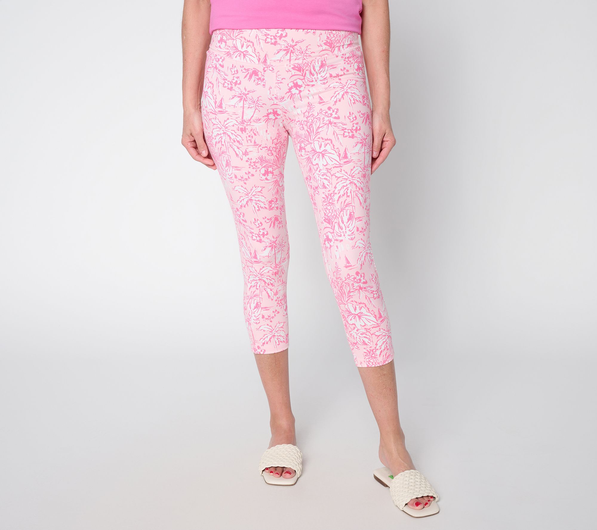 "As Is" Belle Body by Kim Gravel Regular Athletic Jersey Capri Legging