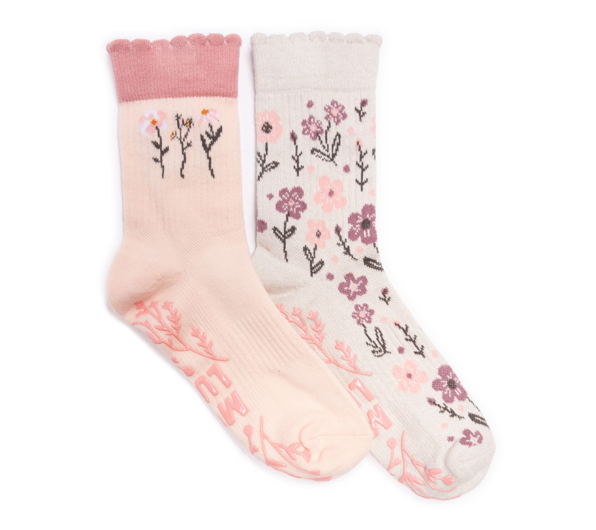 Muk Luks Studio Socks 2 PK Crew Sock