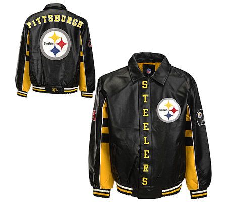 NFL Pittsburgh Steelers Faux Leather Jacket 