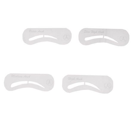 Anastasia Set of 4 Perfect Arch Eyebrow Stencils - QVC.com