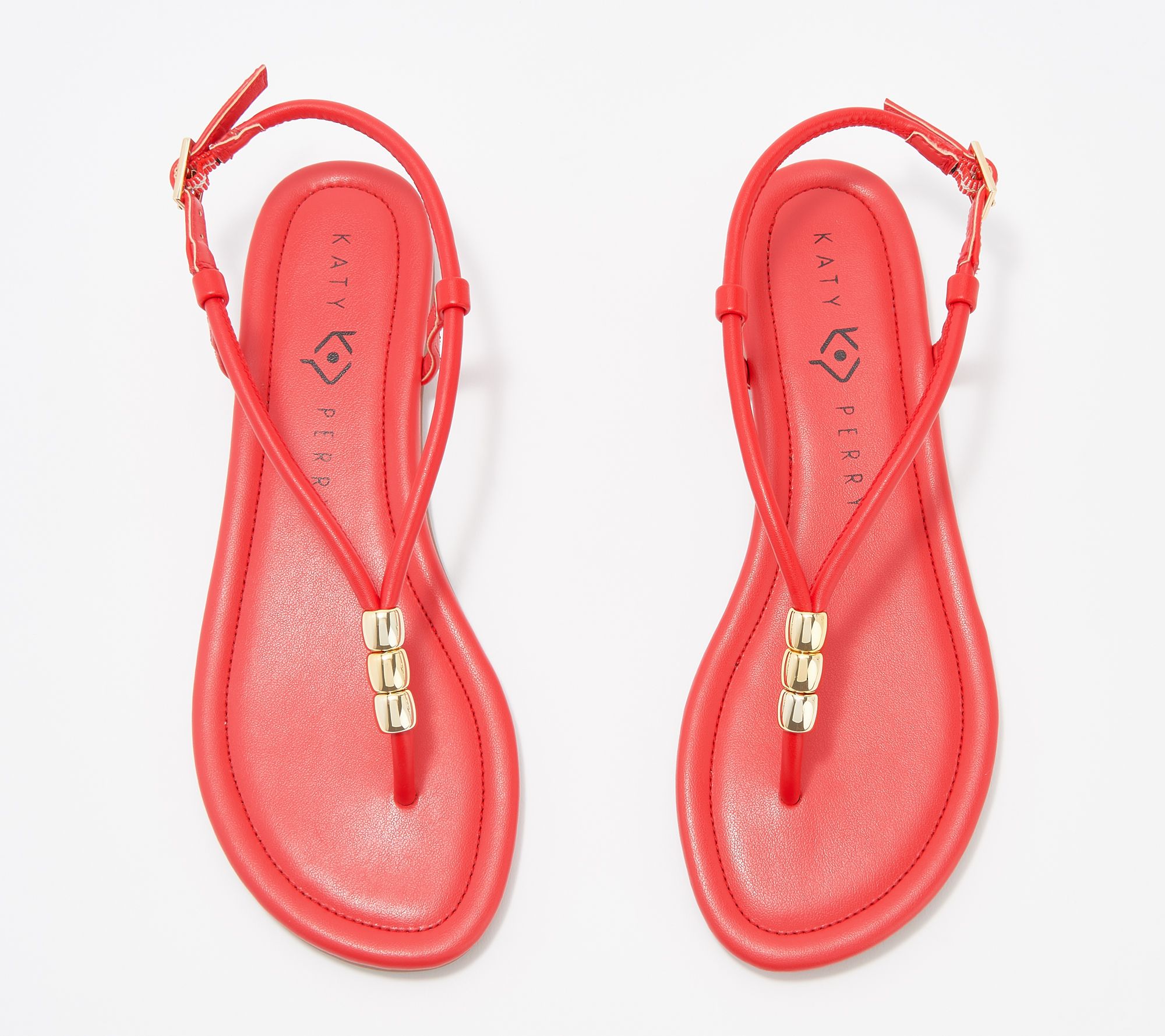 Katy Perry Beaded Thong Sandals - The Jubee - QVC.com