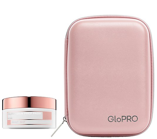 BeautyBio GloPRO Pack N Glo Organizer with 30ct Prep Pads