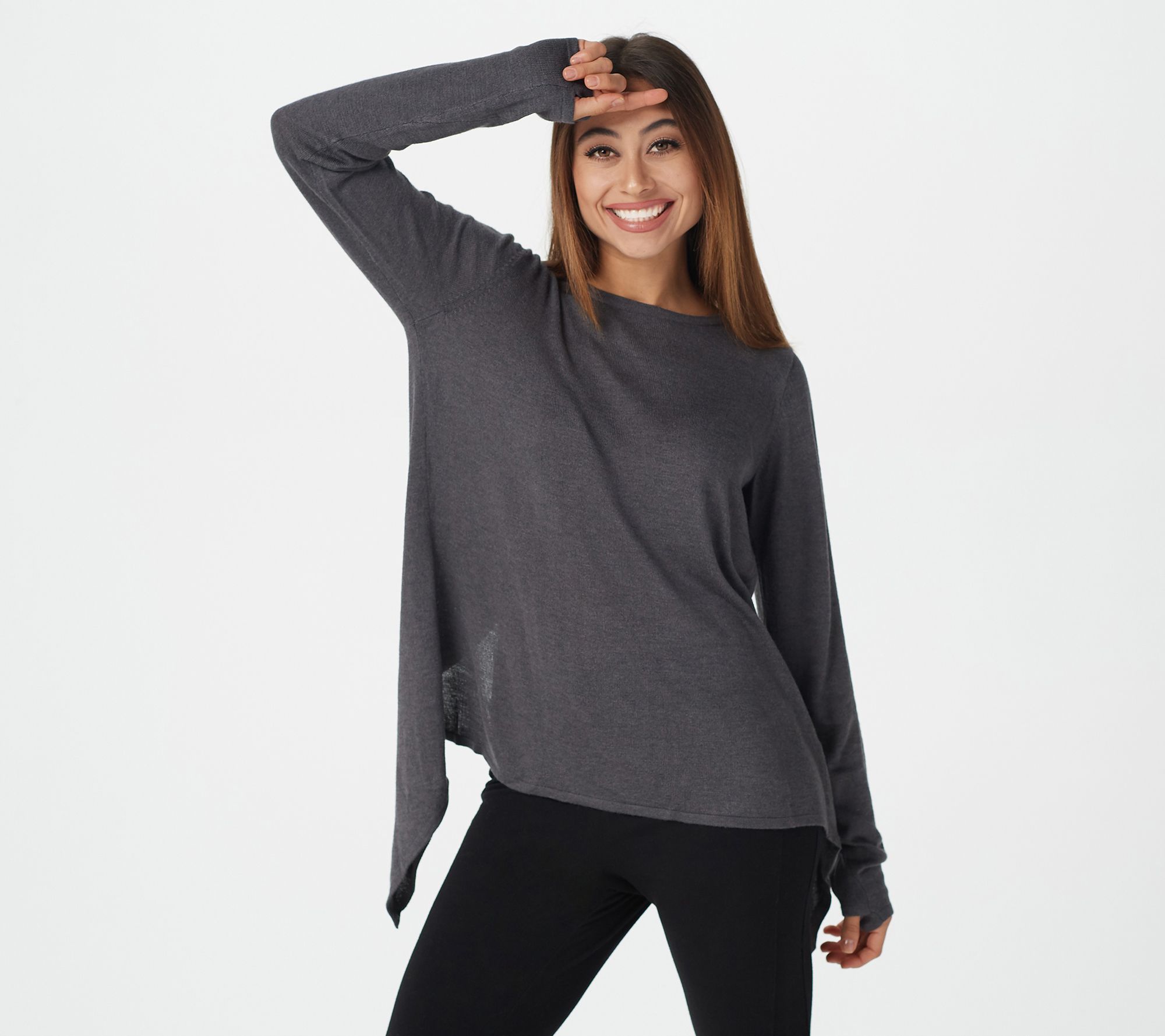 zuda Ecovero Sweater with Crossover Back Detail - QVC.com