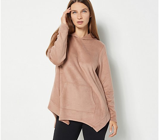 AnyBody Fleeced Back French Terry Poncho Top