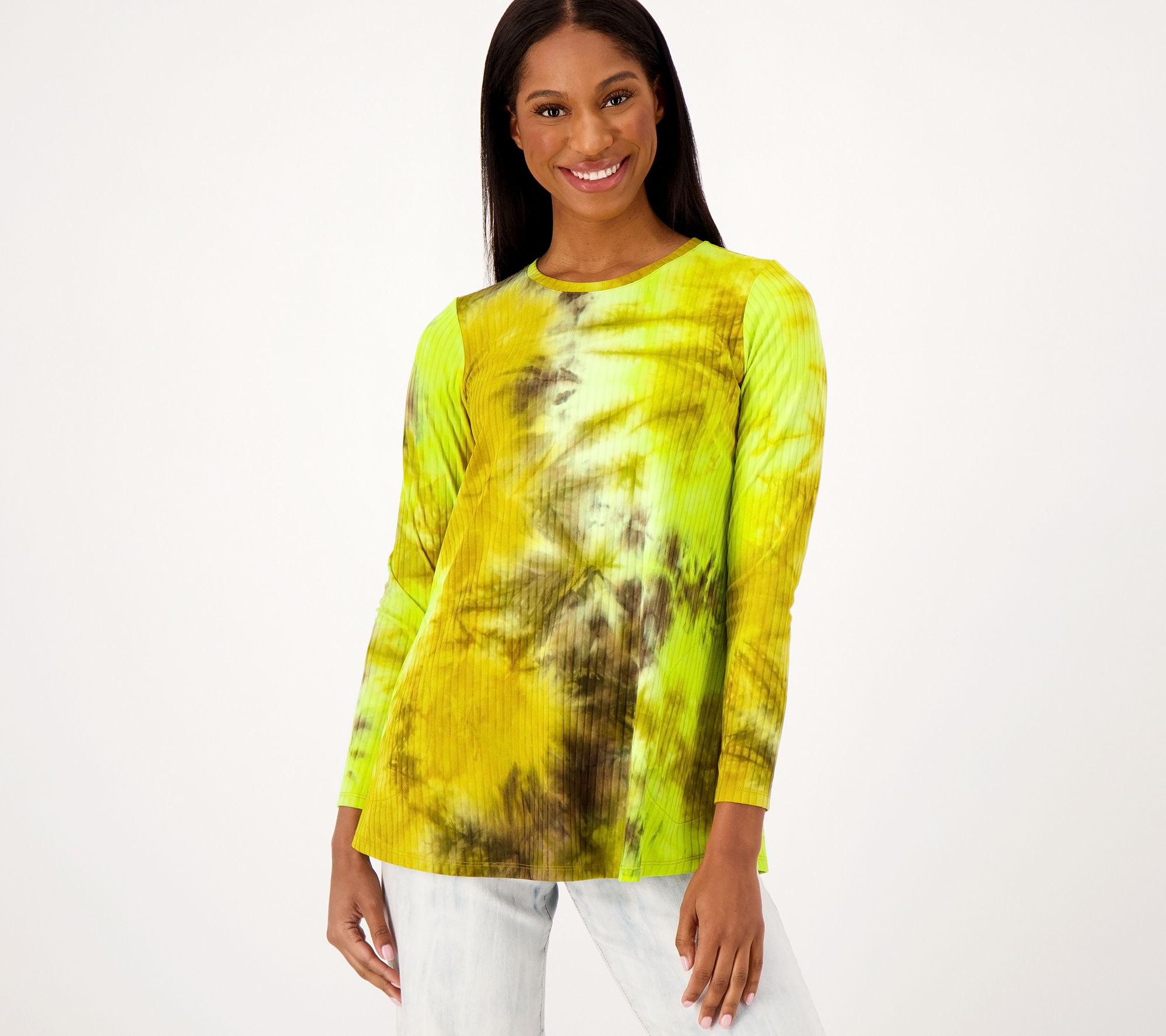 tie dye long sleeve top