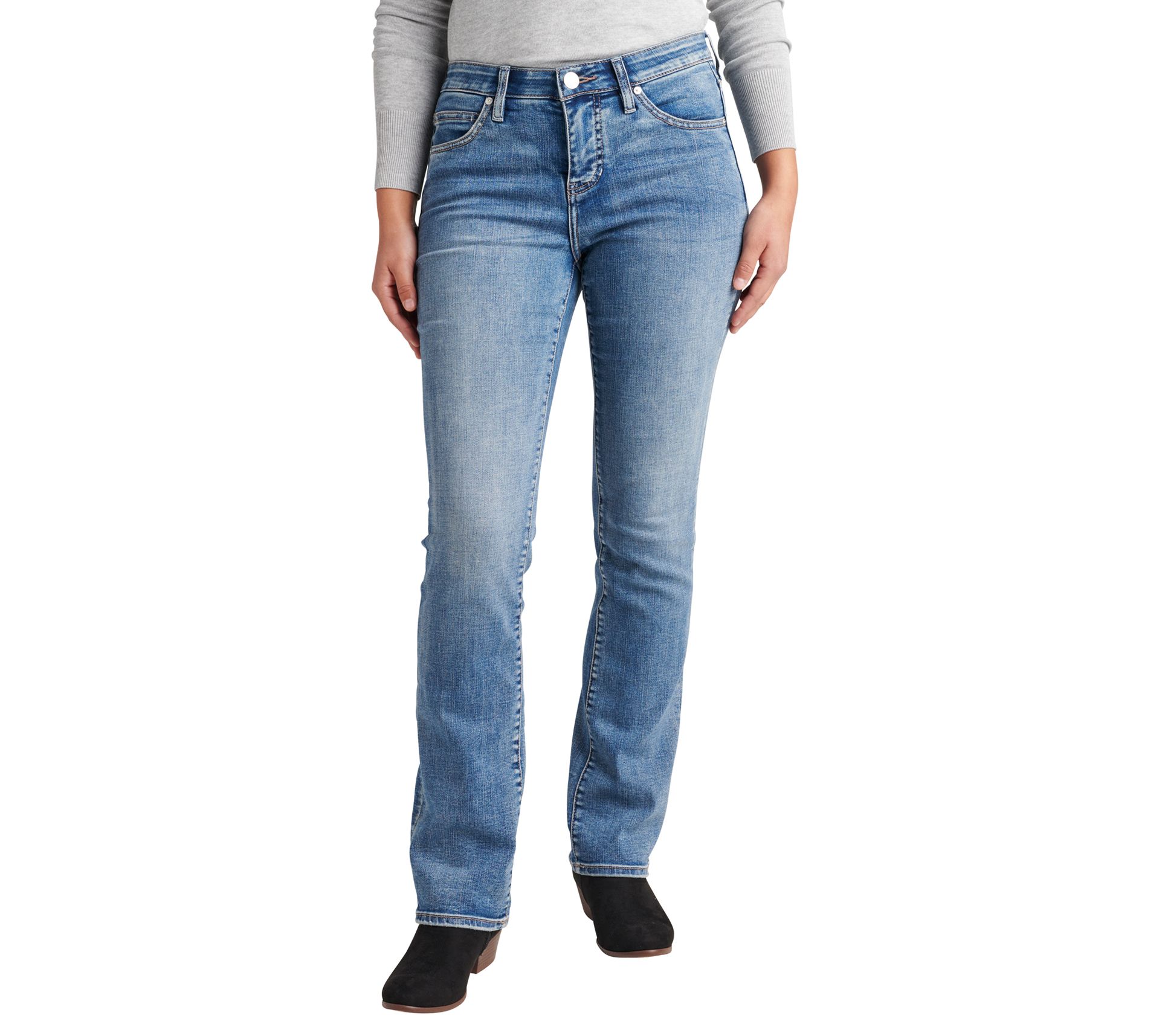 JAG Jeans Eloise Mid Rise Bootcut Jeans - Mid Vintage - QVC.com