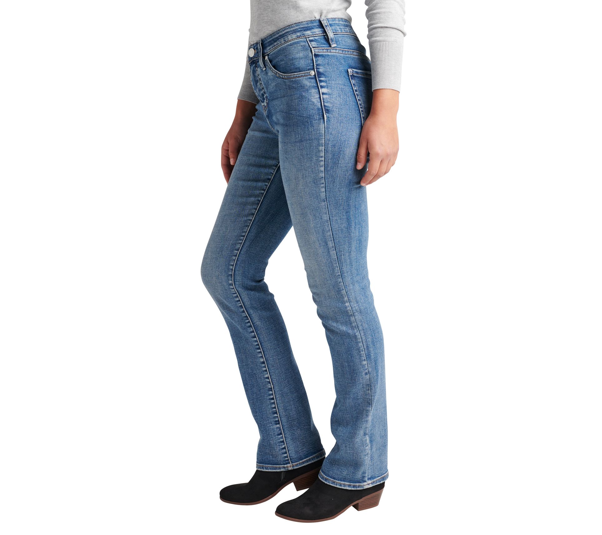 JAG Jeans Eloise Mid Rise Bootcut Jeans - Mid Vintage - QVC.com