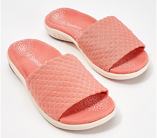 Spenco Orthotic Quilted Memory Foam Slides - Hanna