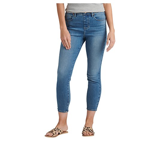 JAG Valentina High Rise Skinny Crop Pull-On Jeans-Boardwalk
