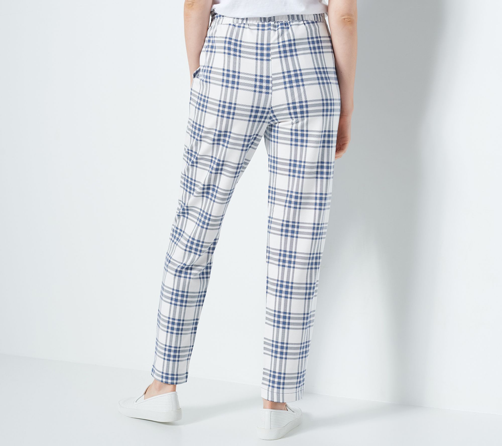 As Is AnyBody Cozy Knit French Terry Regular Printed Pant 