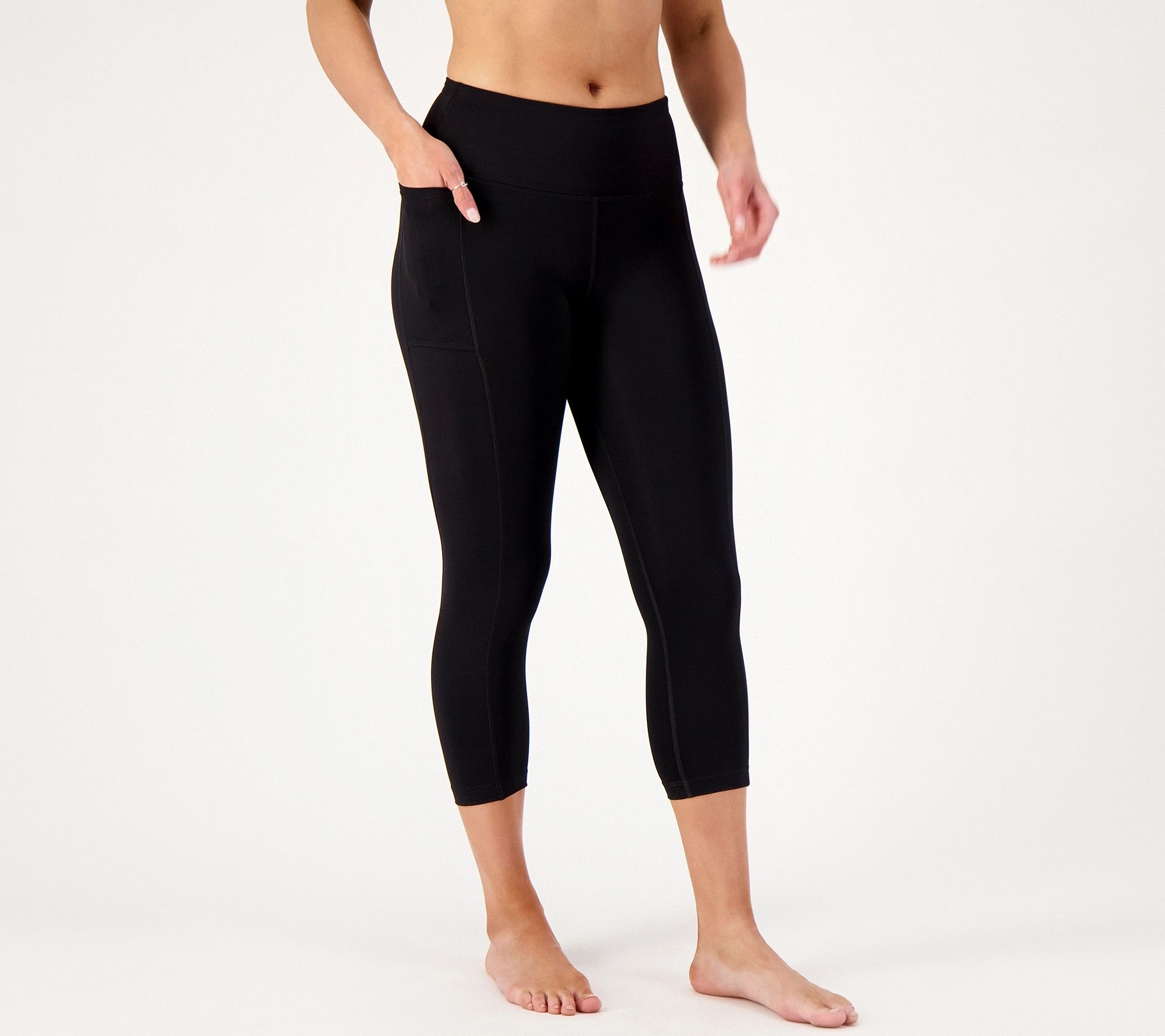 Lands End Regular High Waisted Crop Swim Leggings