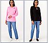 Quacker Factory Spring Holiday Set of 2 Long Sleeve Tops, 2 of 4