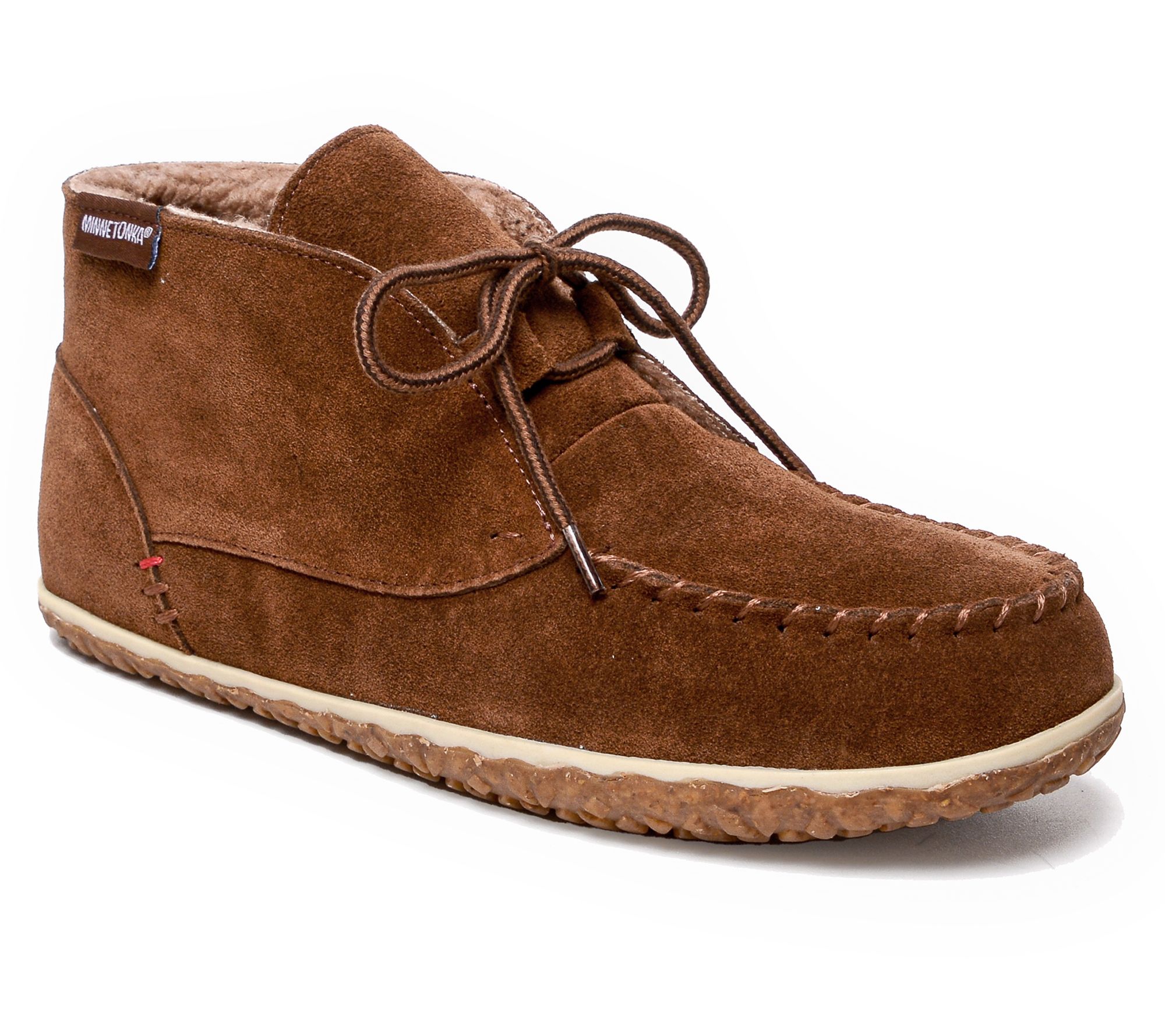 Minnetonka Mens Torrey Slipper Boots - QVC.com