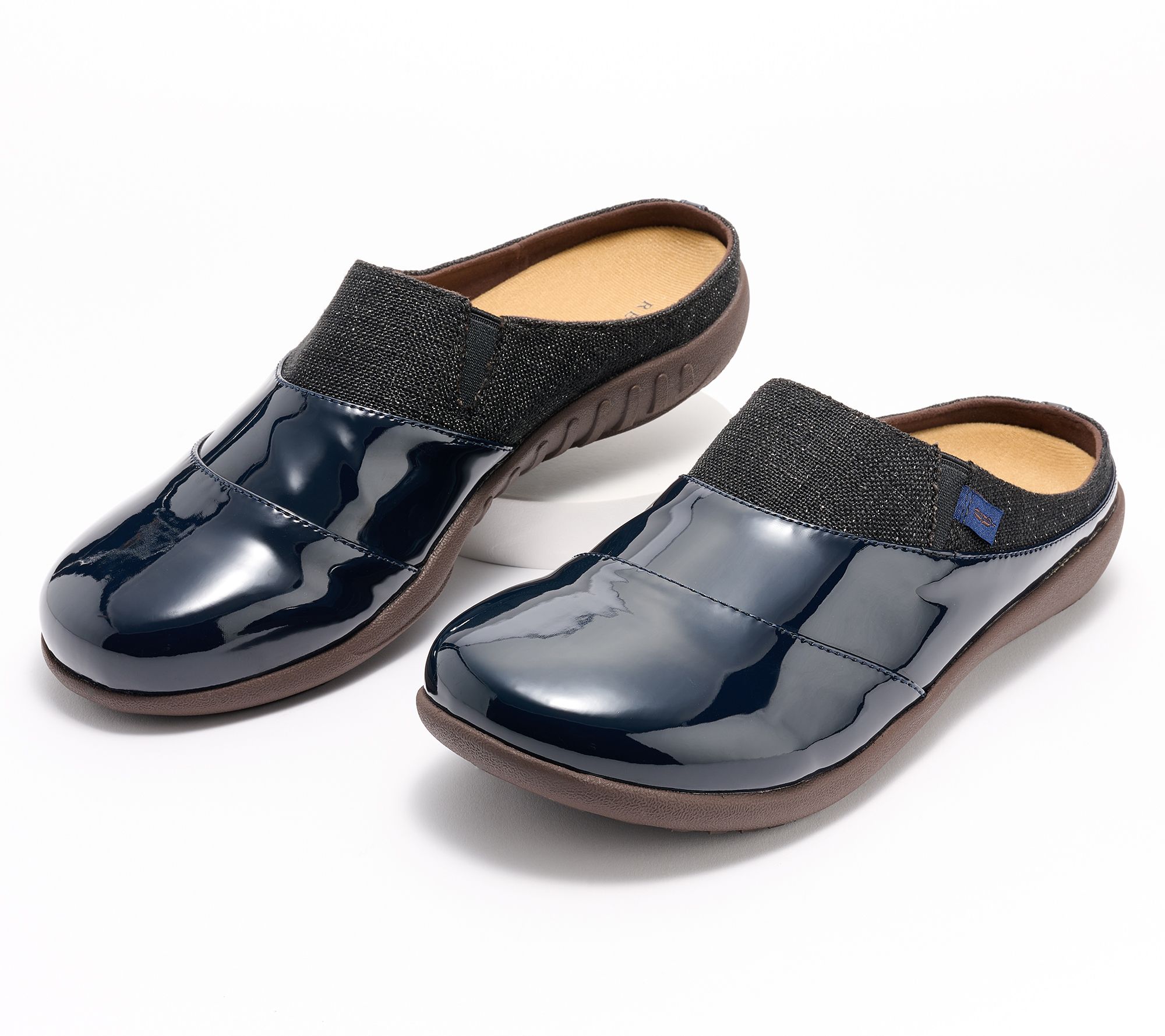 Revitalign Orthotic Patent Mules - Siesta Nuevo Mandy
