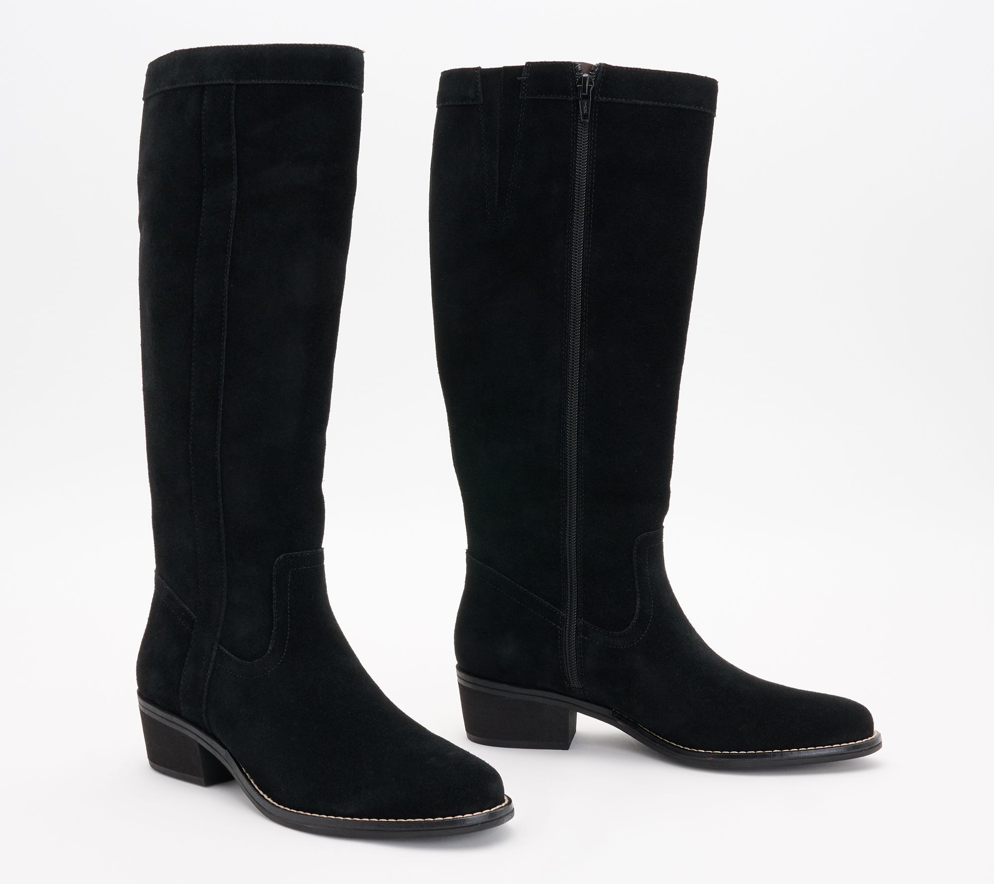 White Mountain Medium Calf Tall Shaft Leather Boot- Altitude