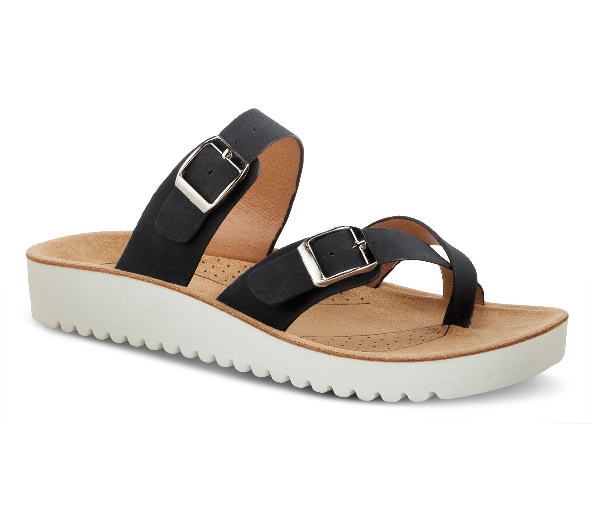 Flexus by Spring Step Slide Sandal - Bayside - QVC.com