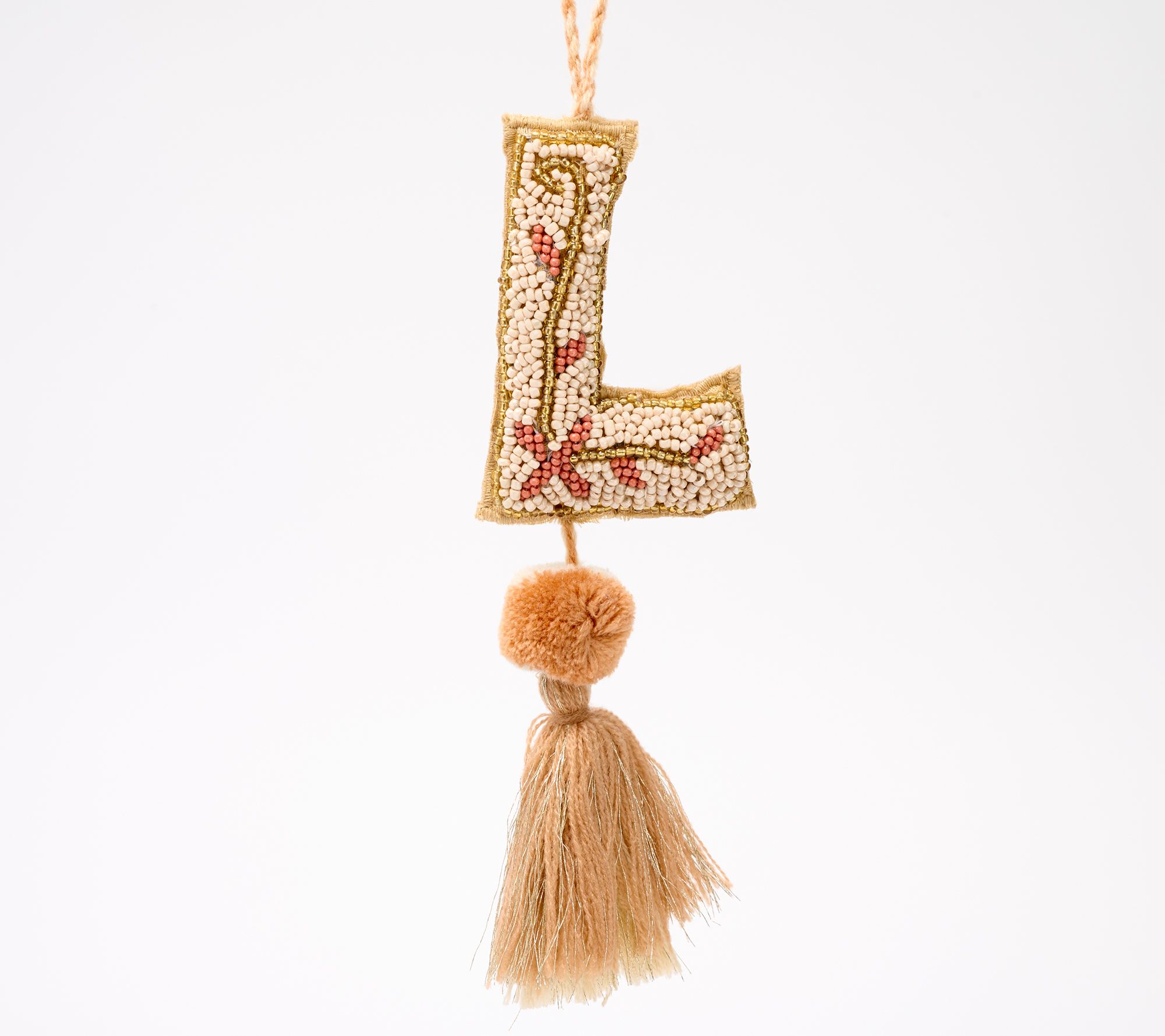 America & Beyond Embellished Initial Tassel