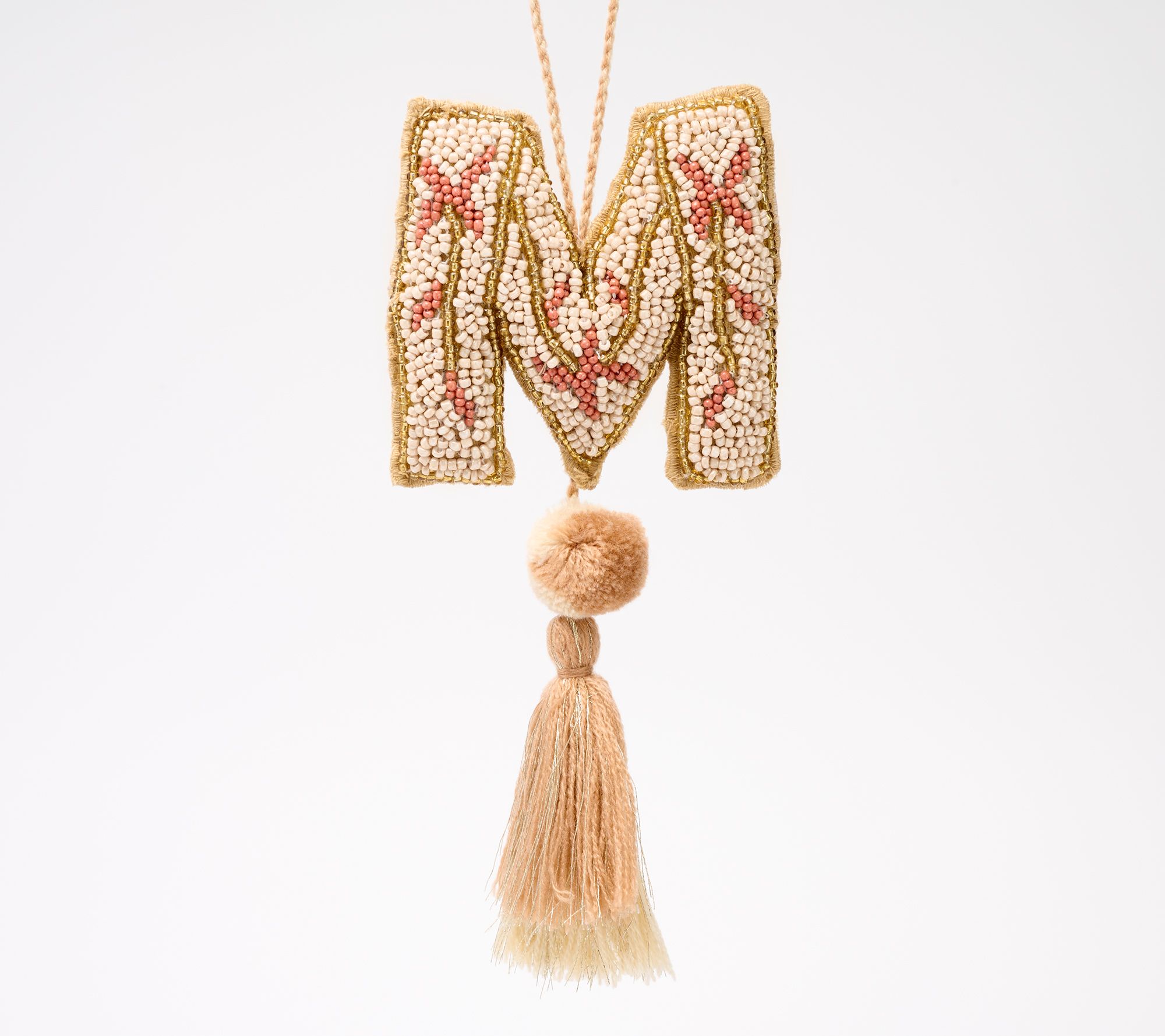 America & Beyond Embellished Initial Tassel