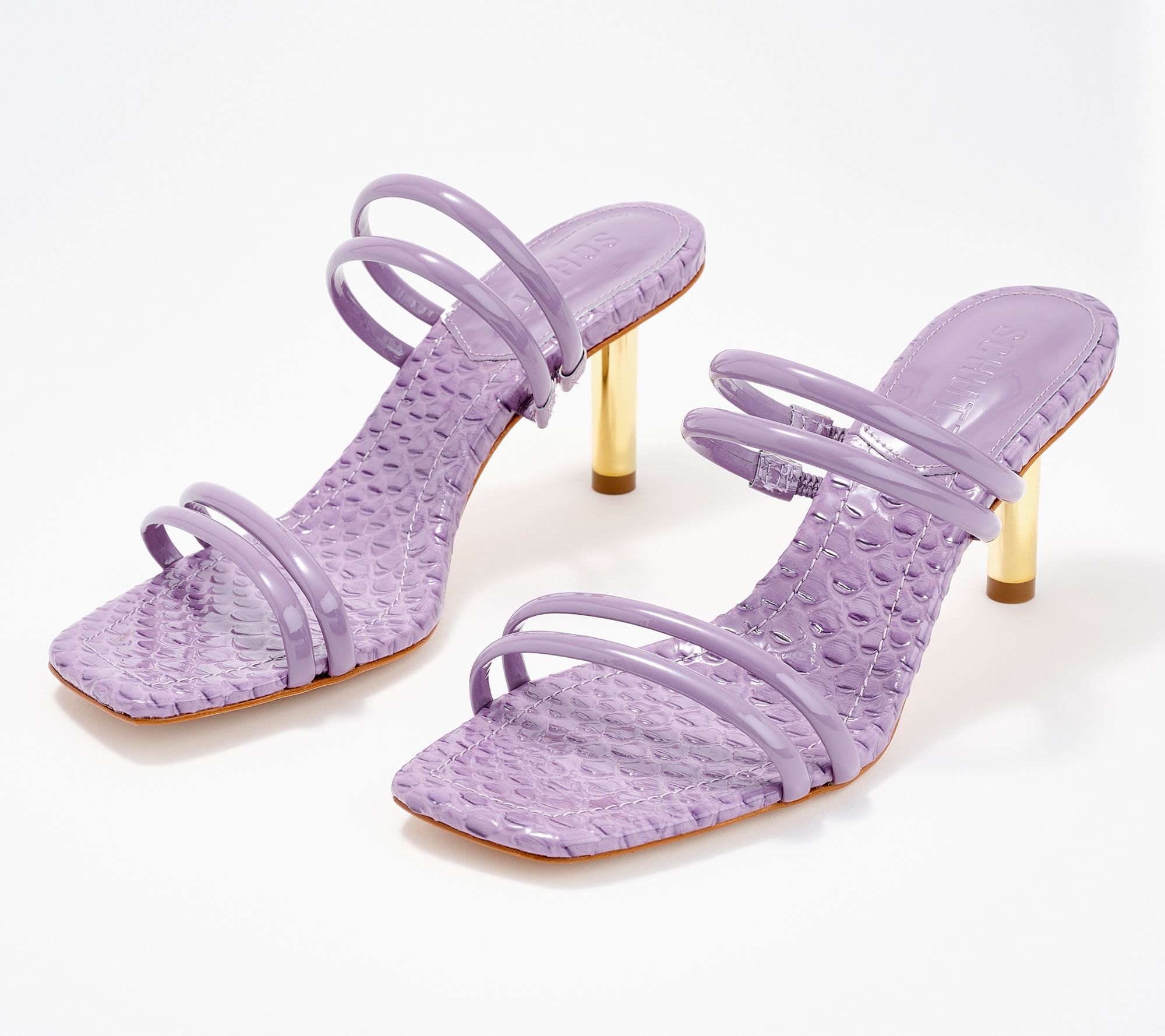 "As Is" Schutz Leather Heeled Sandals- Lover Mid