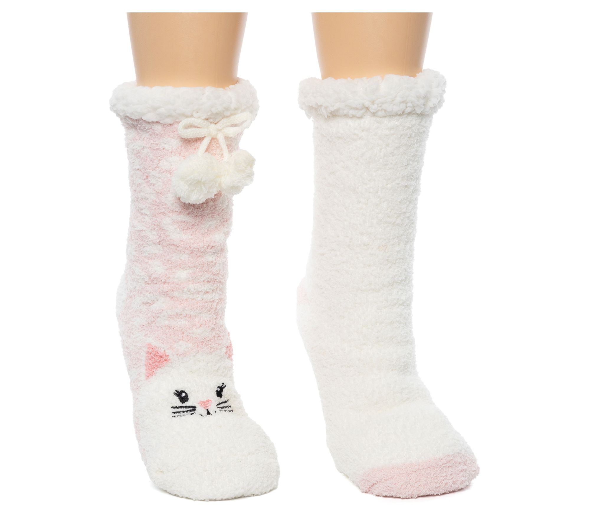 Cuddl Duds Critter Slipper Sock Set - 2 Pair