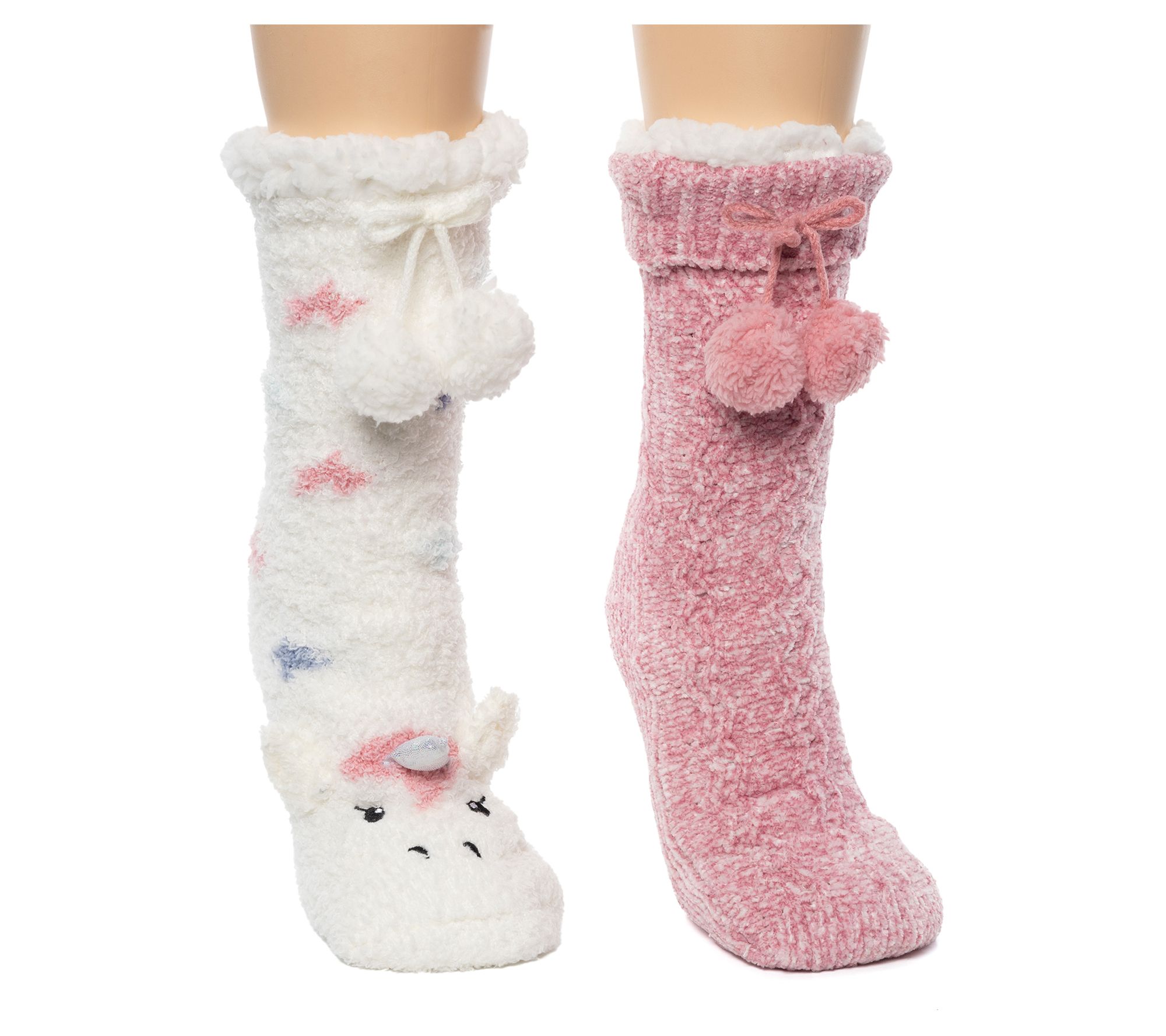 Cuddl Duds Critter Slipper Sock Set - 2 Pair