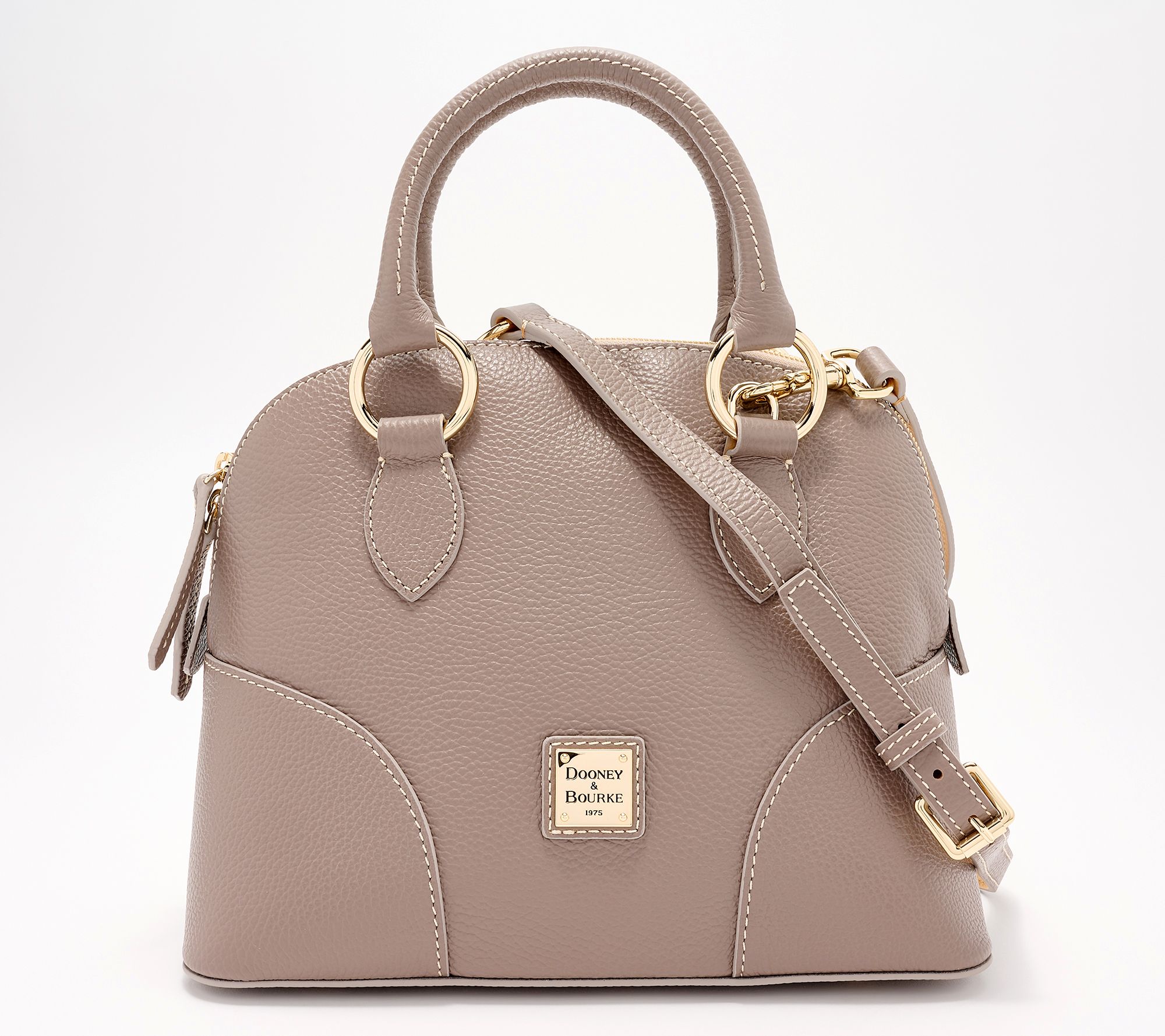 Qvc dooney and bourke pebble leather crossbody on sale