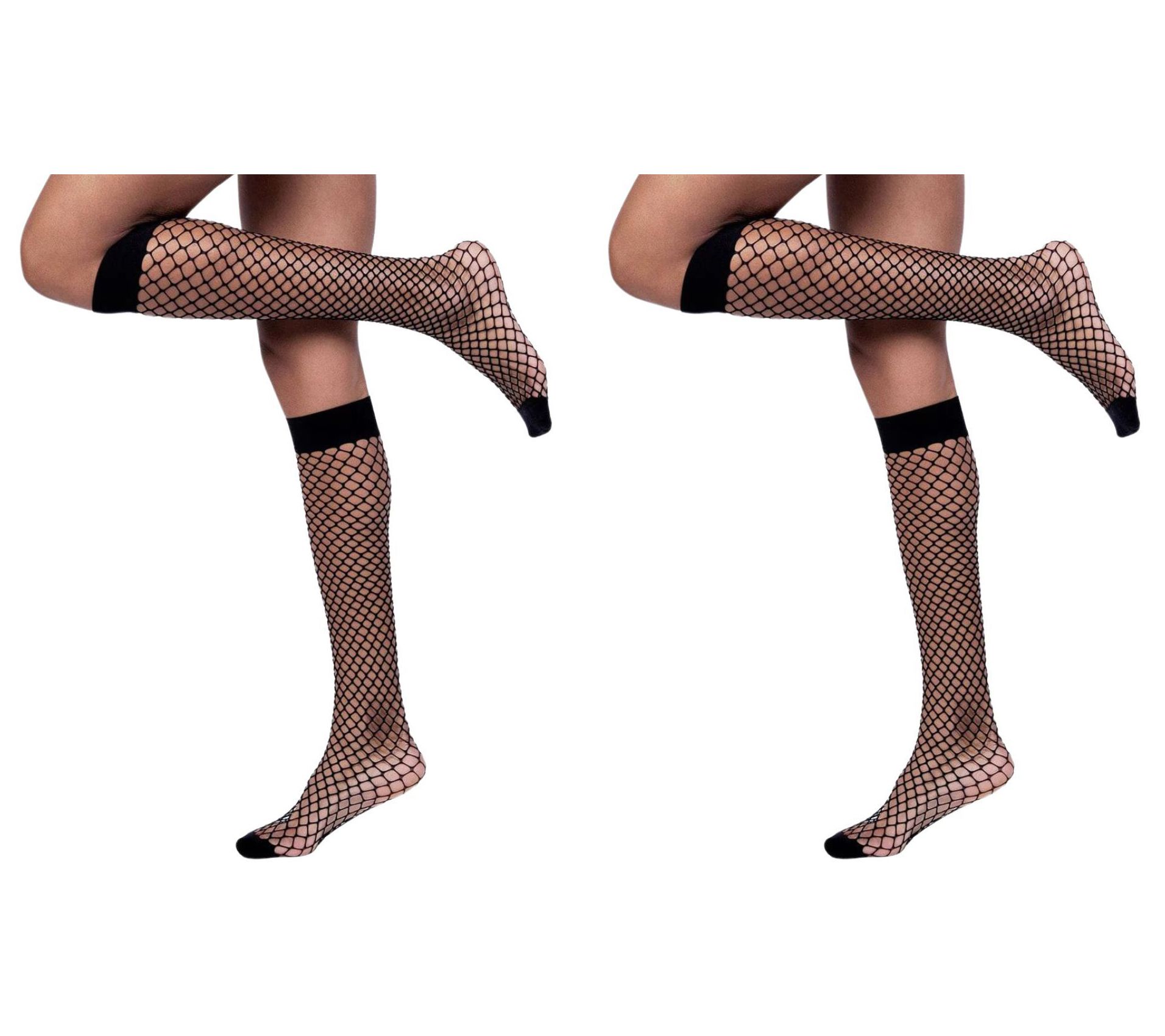 LECHERY Fishnet Knee Highs Set - 2 Pair