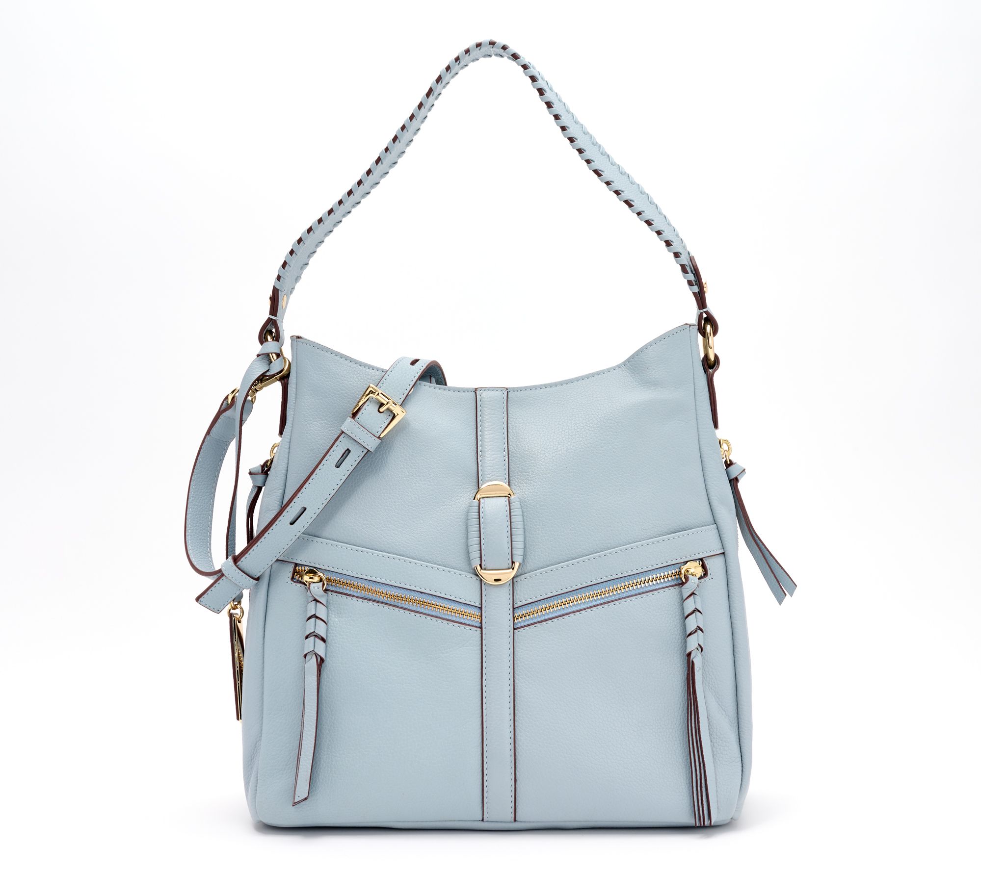 LODIS Texas Leather Convertible Priscilla Tote