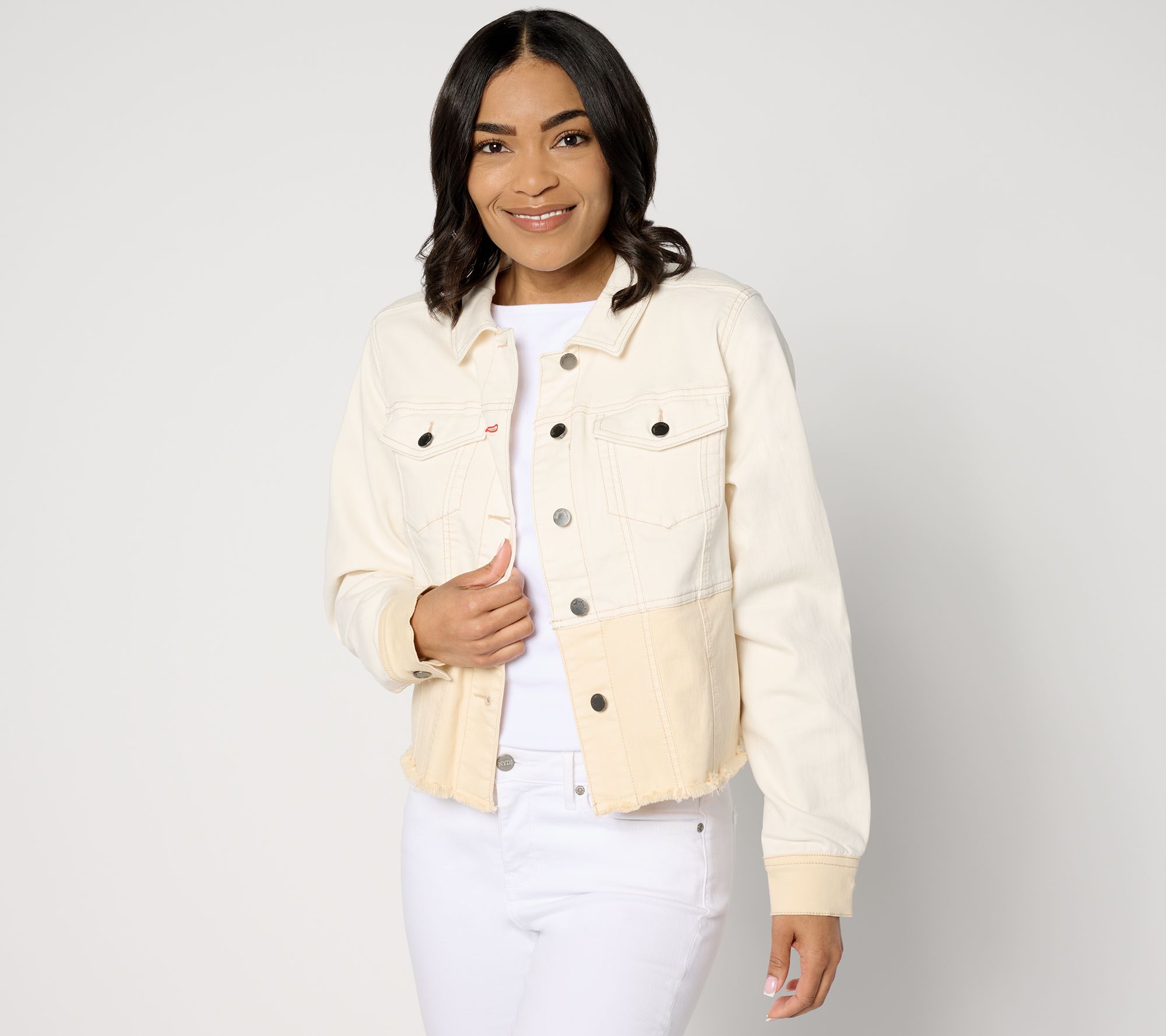 "As Is" Peace Love World Two-Stone Denim Jacket