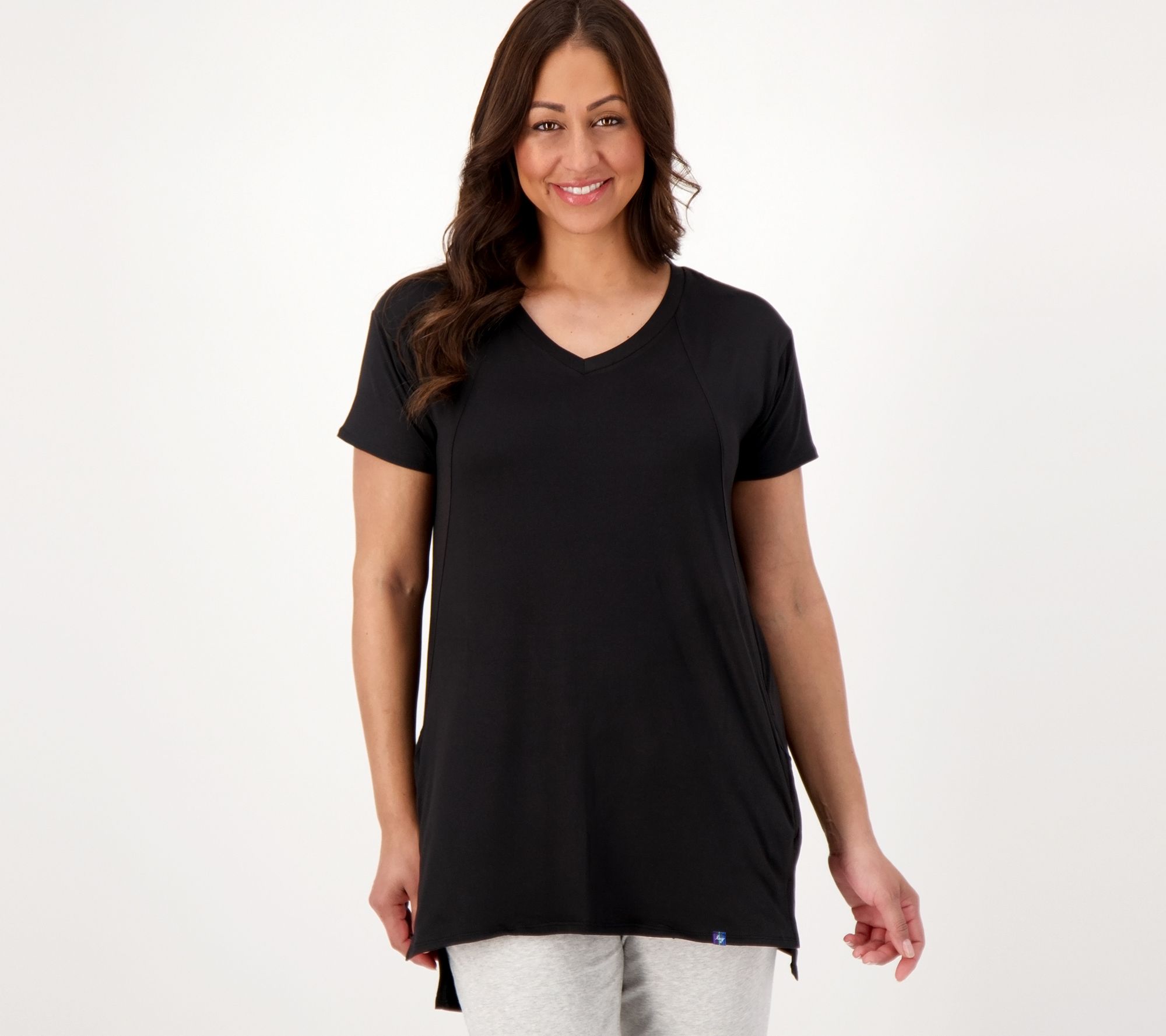 Lug Lounge Hi-Low Tunic Top - Hopper