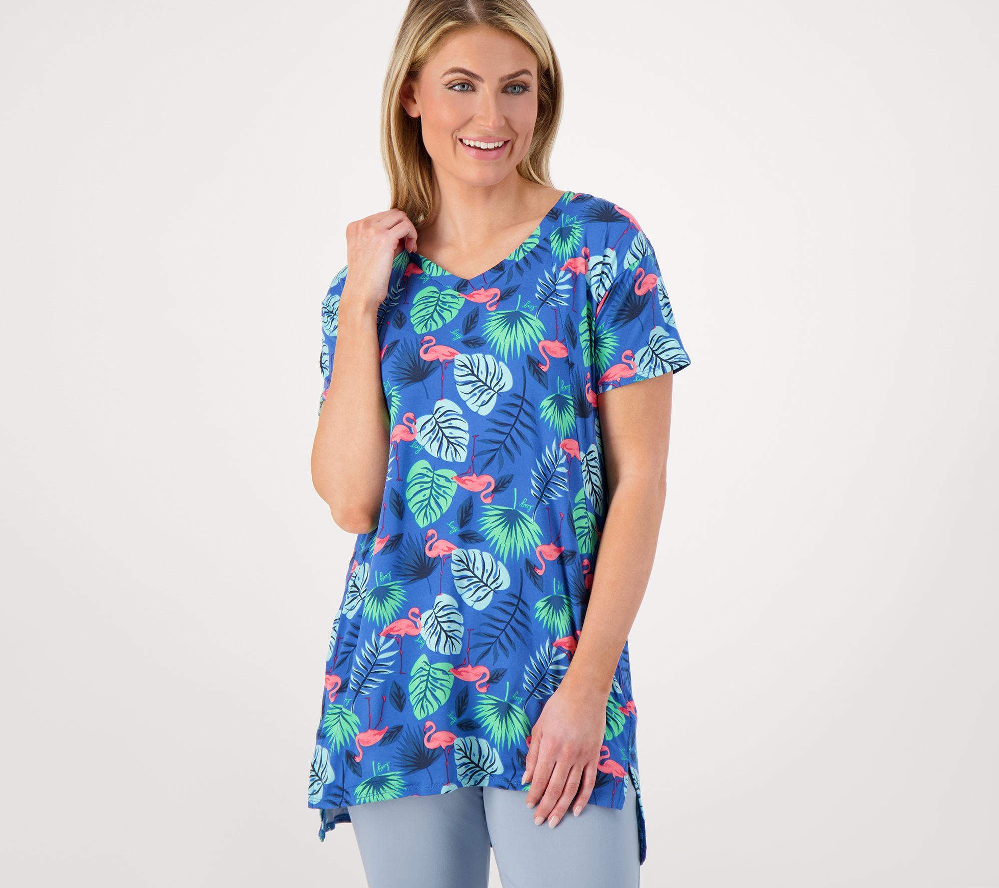 Lug Lounge Hi-Low Tunic Top - Hopper