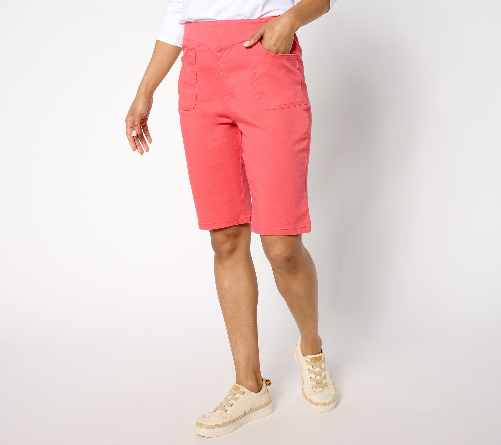 "As Is" Denim & Co. Regular "How Timeless" Bermuda Shorts