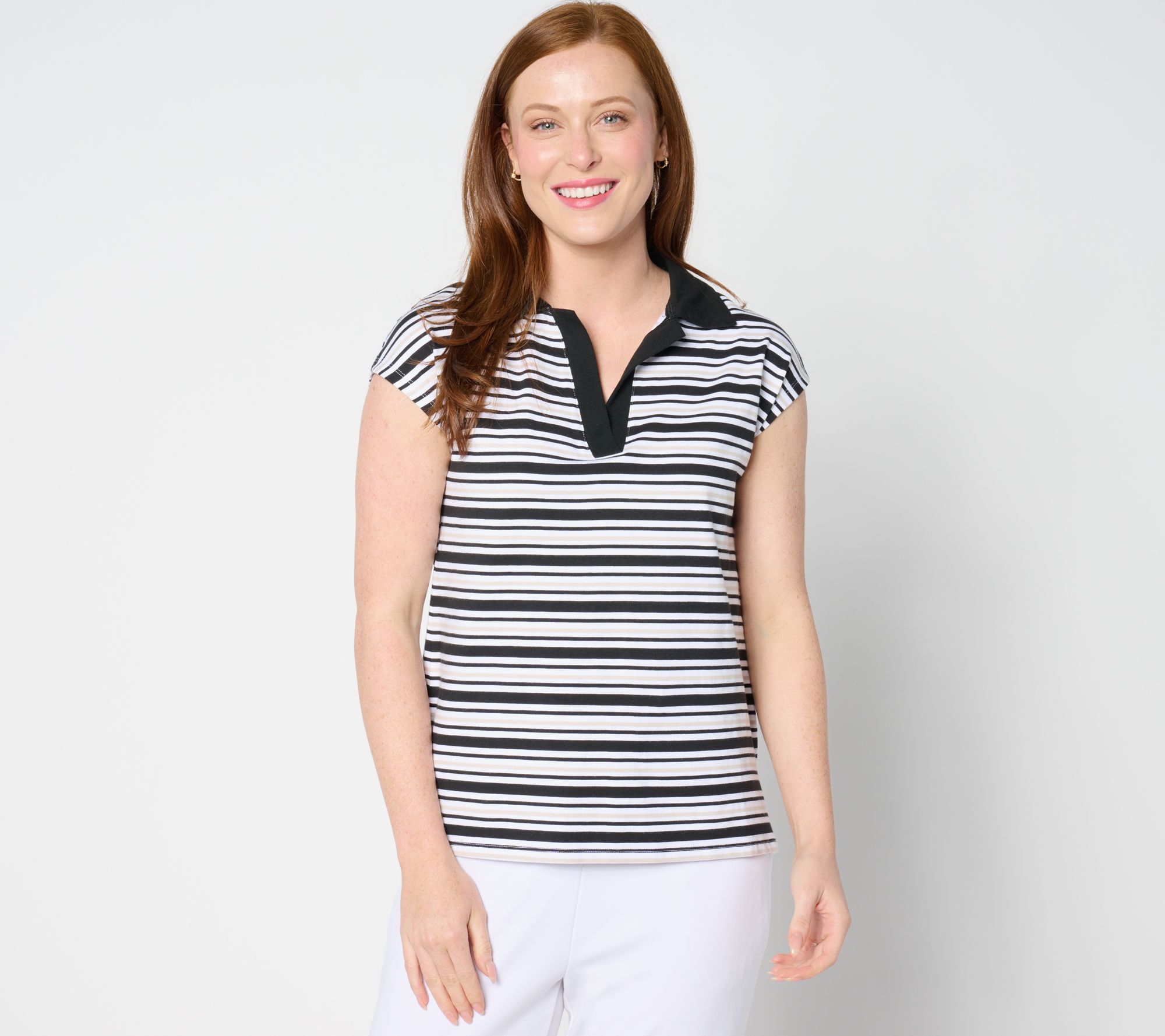 "As Is" Cuddl Duds Cottonwear Extended Sleeve Polo_Tee