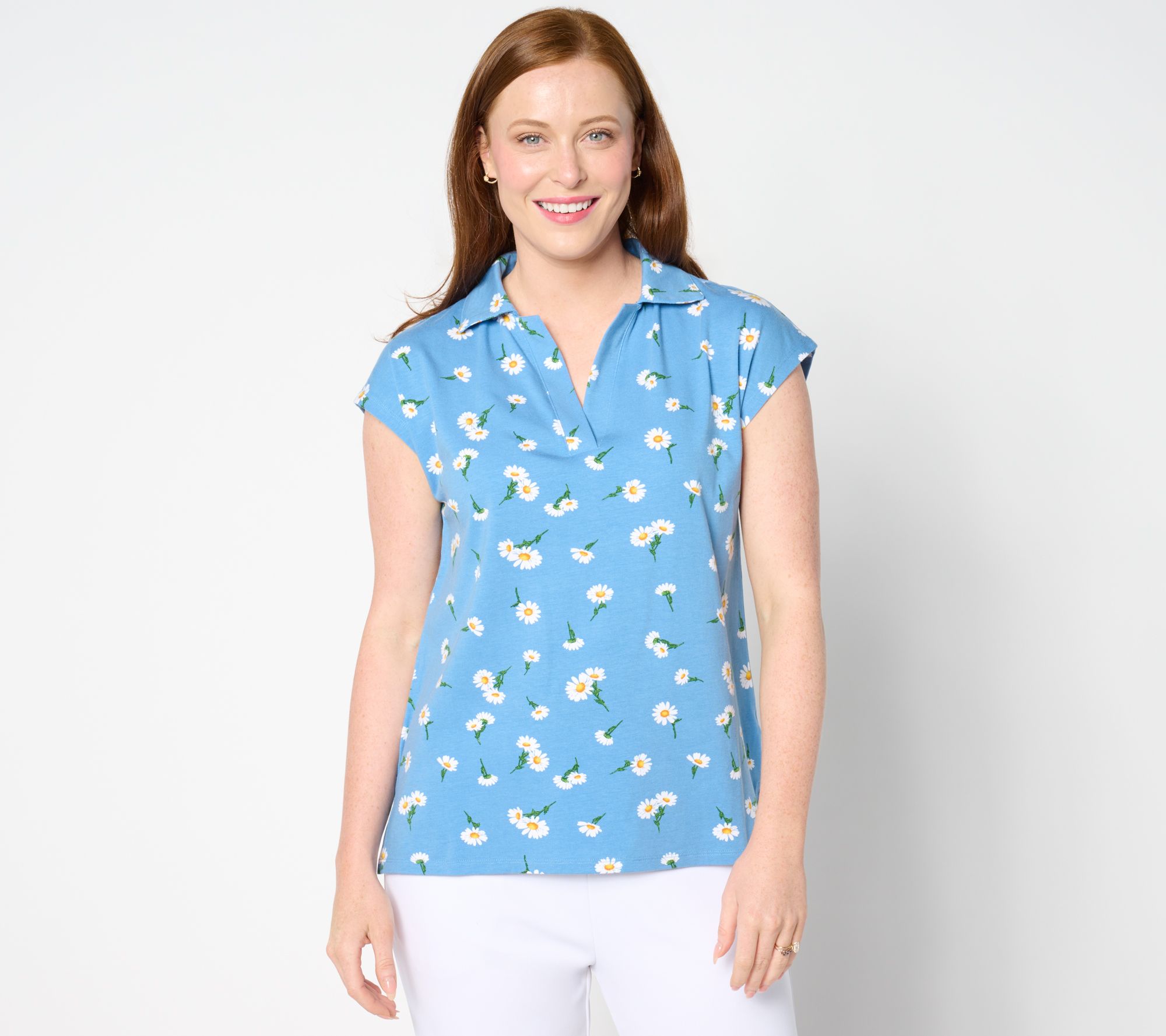 "As Is" Cuddl Duds Cottonwear Extended Sleeve Polo_Tee