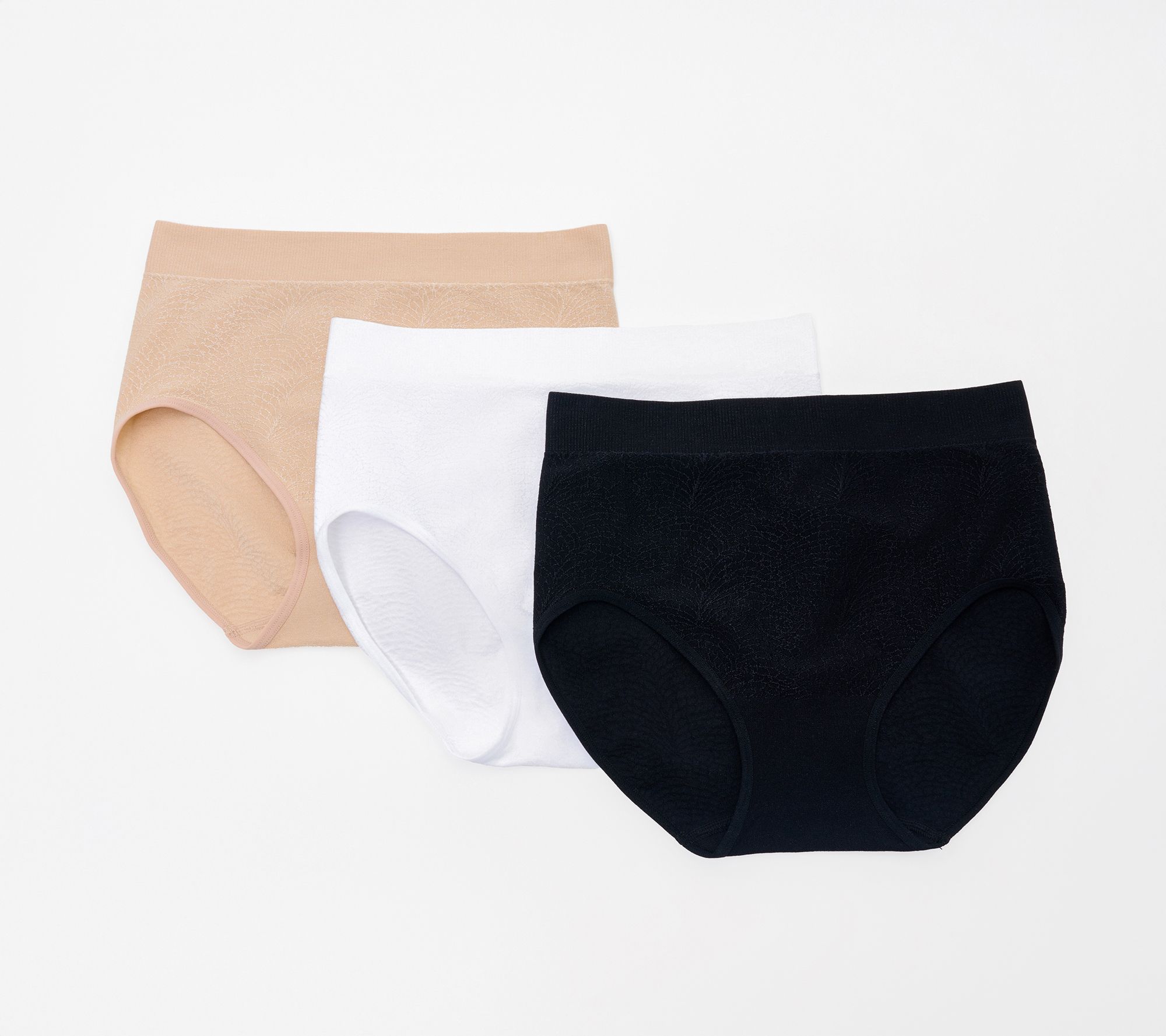 Breezies Featherlite Seamless Full Brief Panty Set of 3