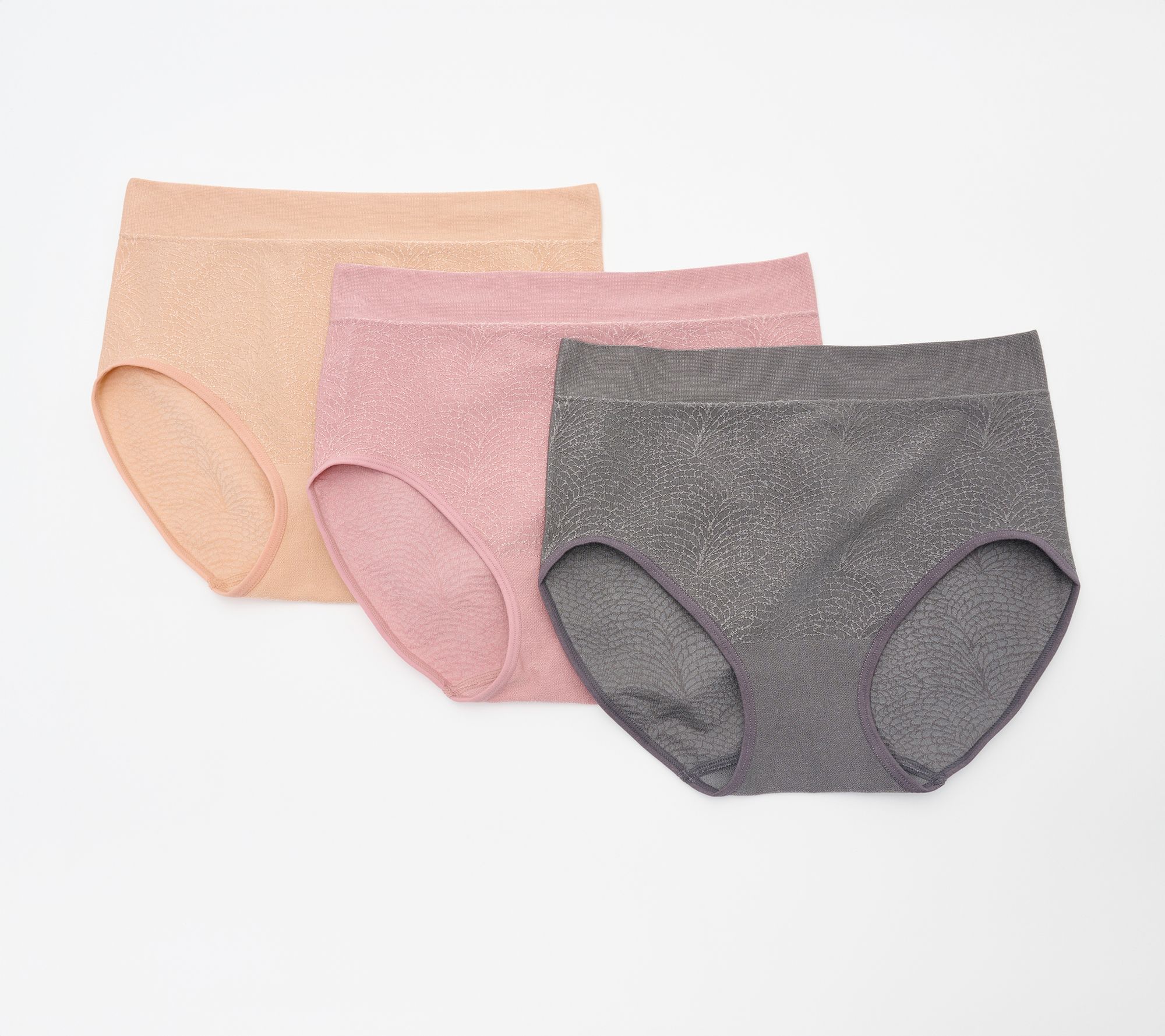 Breezies Featherlite Seamless Full Brief Panty Set of 3