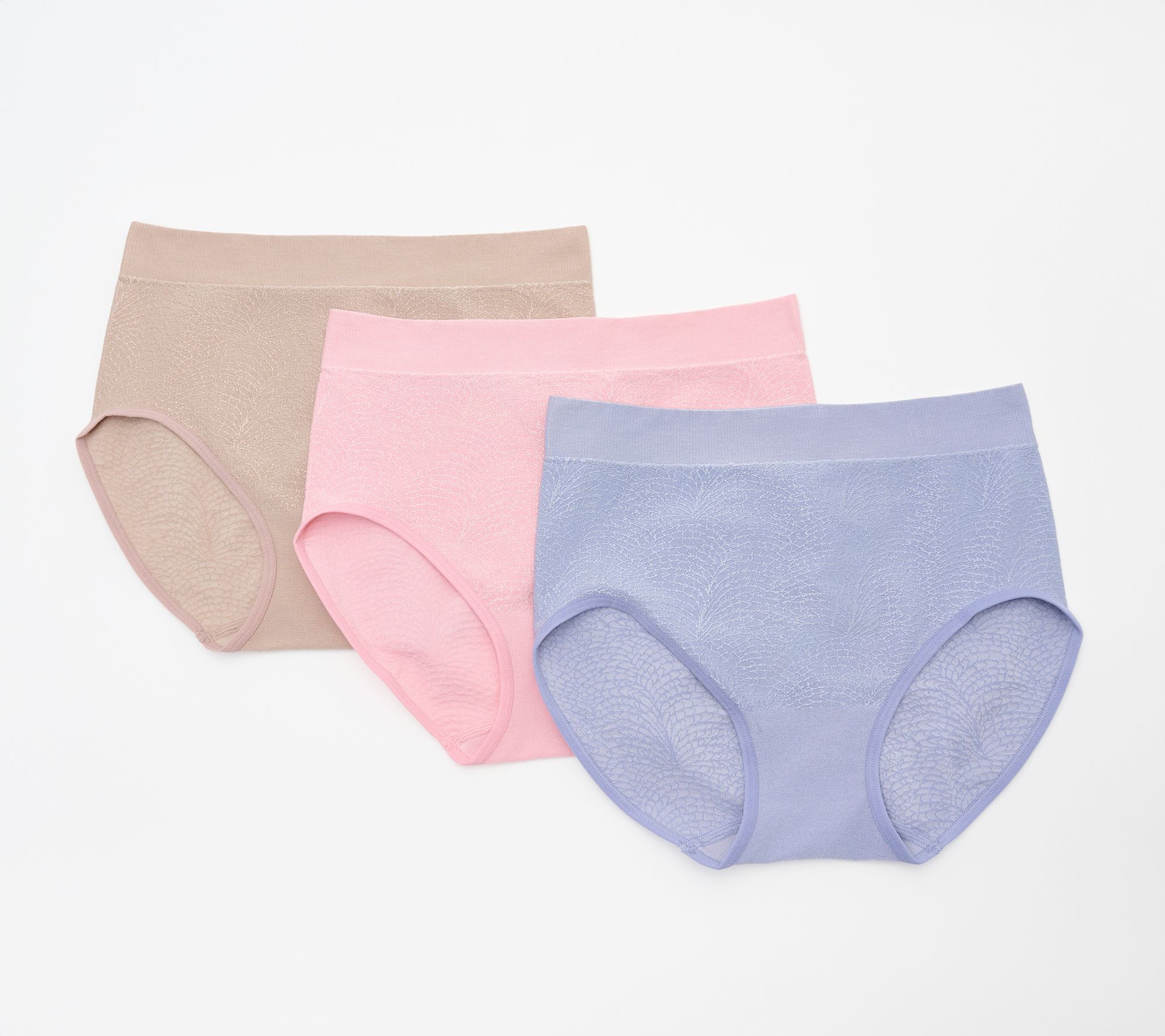Breezies Featherlite Seamless Full Brief Panty Set of 3