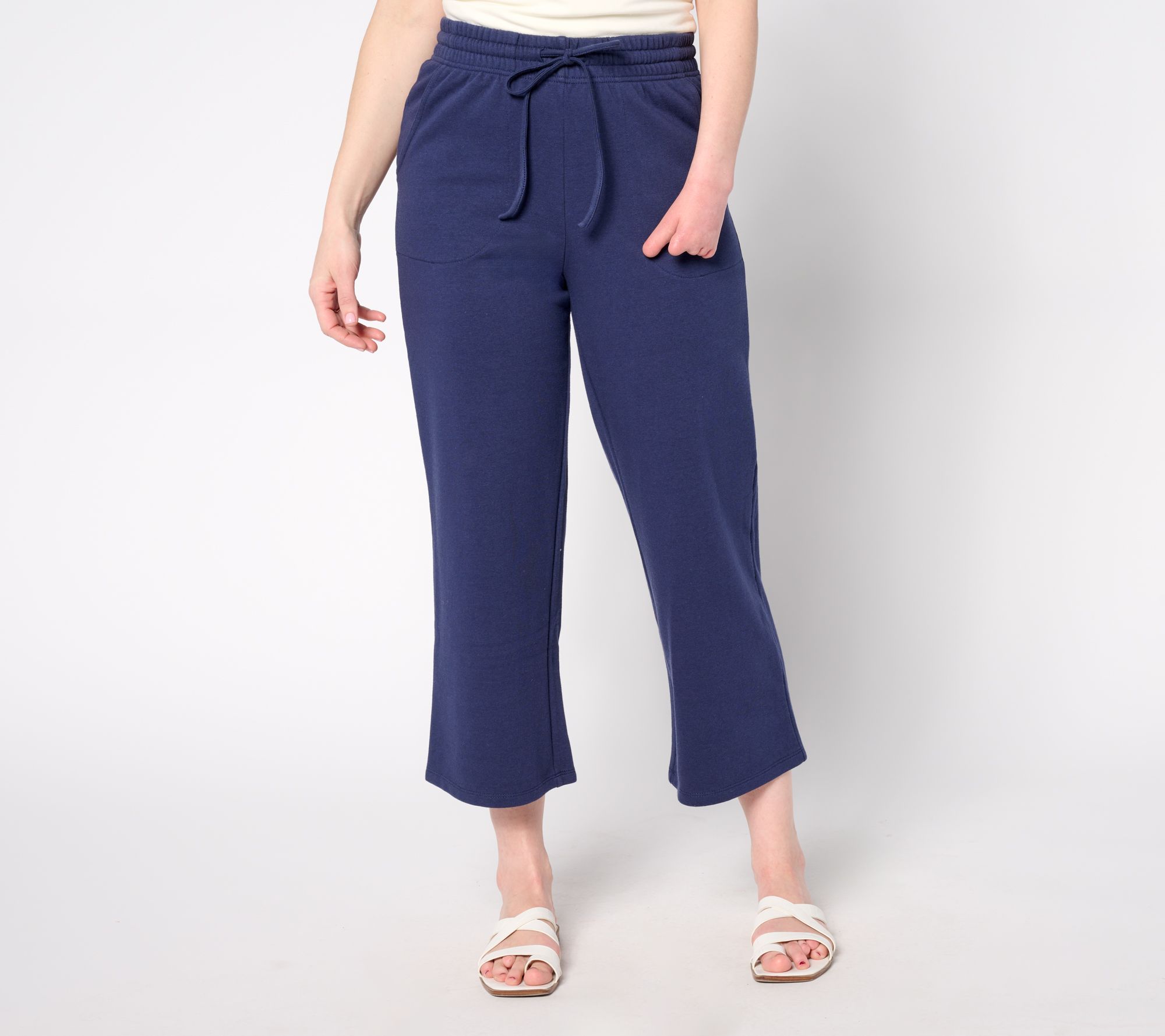 Belle Beach by Kim Gravel Tall Seaside Sweats Crop Pants