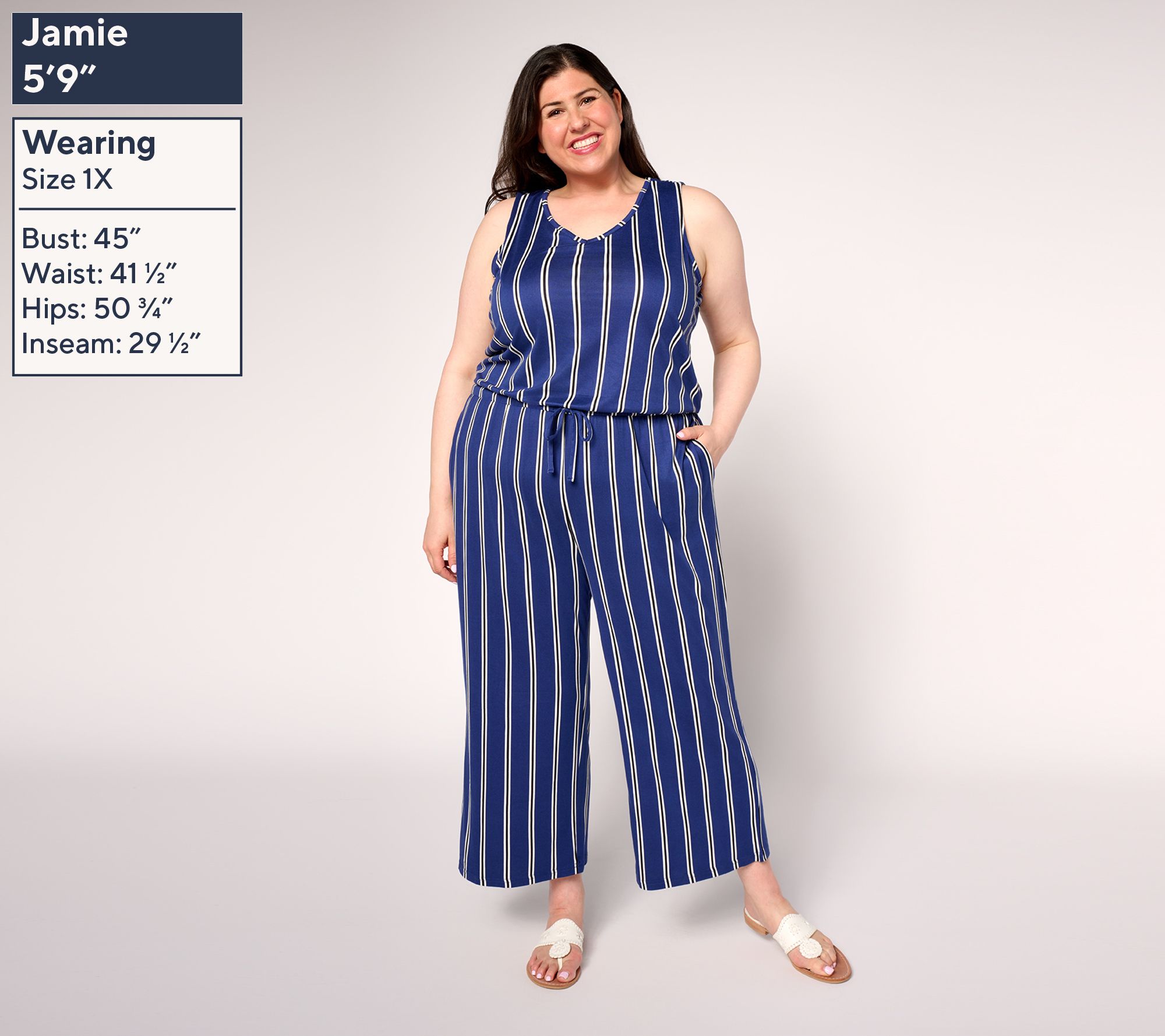 MUK LUKS Regular Cloud Knit Sleeveless Crop Jumpsuit - QVC.com