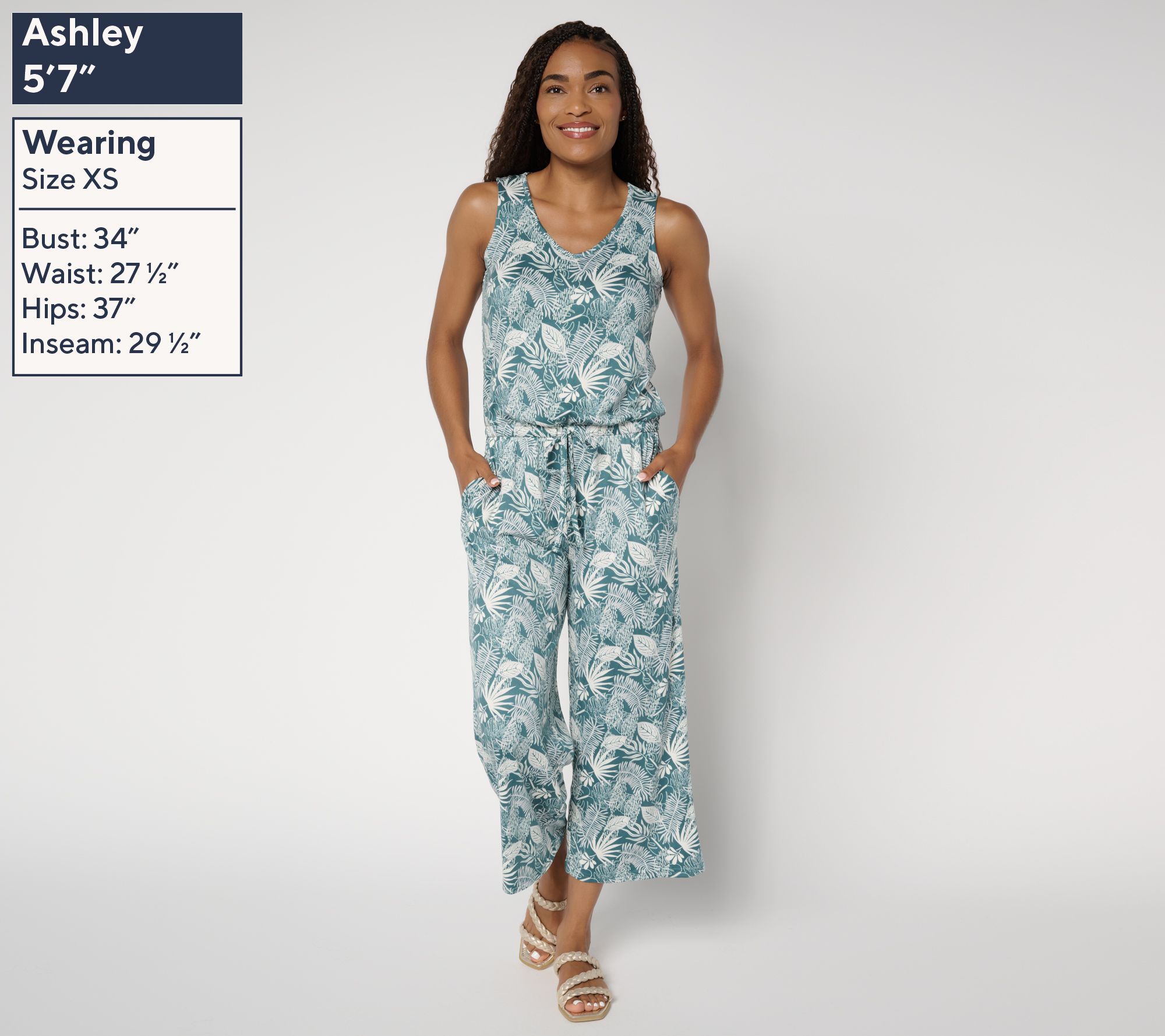 ブランド一覧 | ワールド オンラインストア MUK QVC.com - Jumpsuit Crop Sleeveless Knit Cloud Regular LUKS トップス