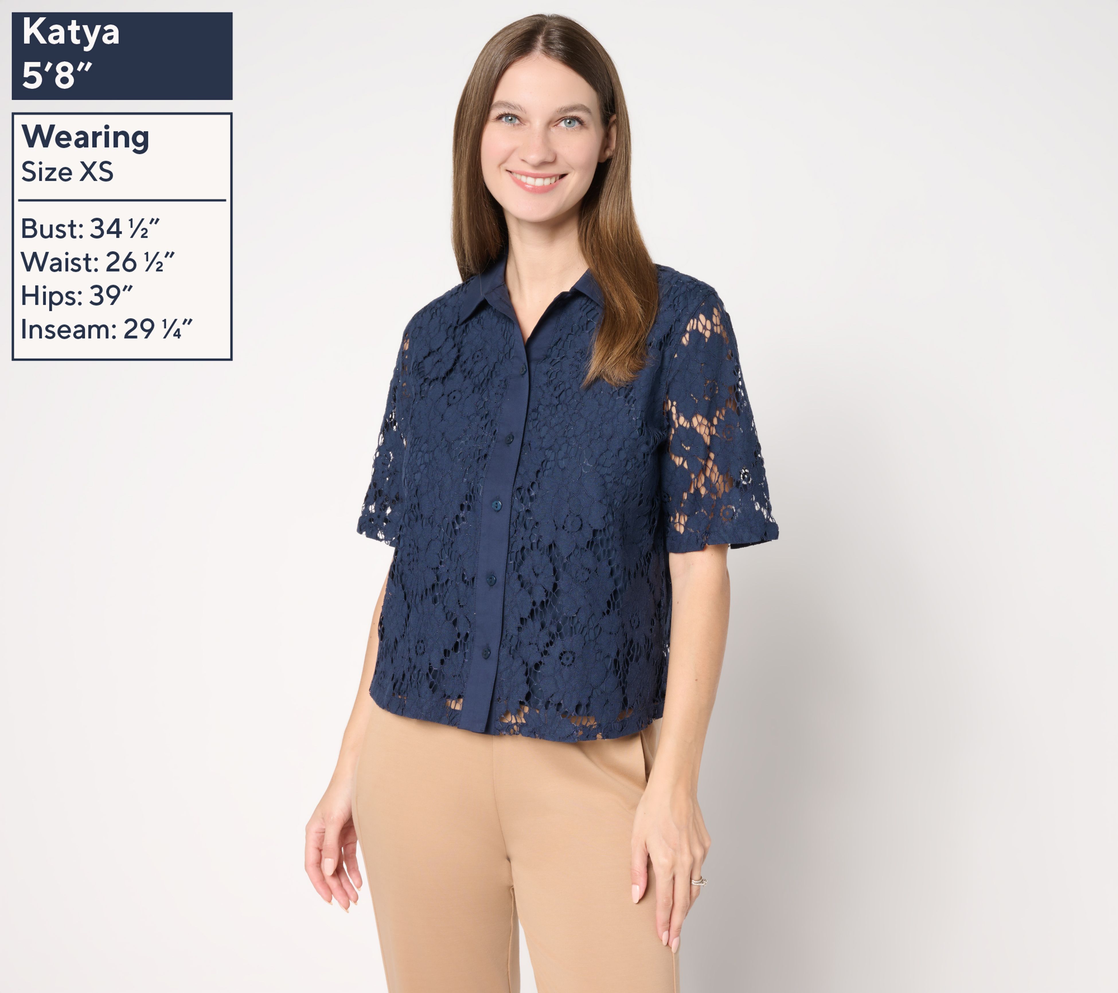 トップス LACE COMBI HALF SLEEVE JACKET SHIRT s-l1200.jpg