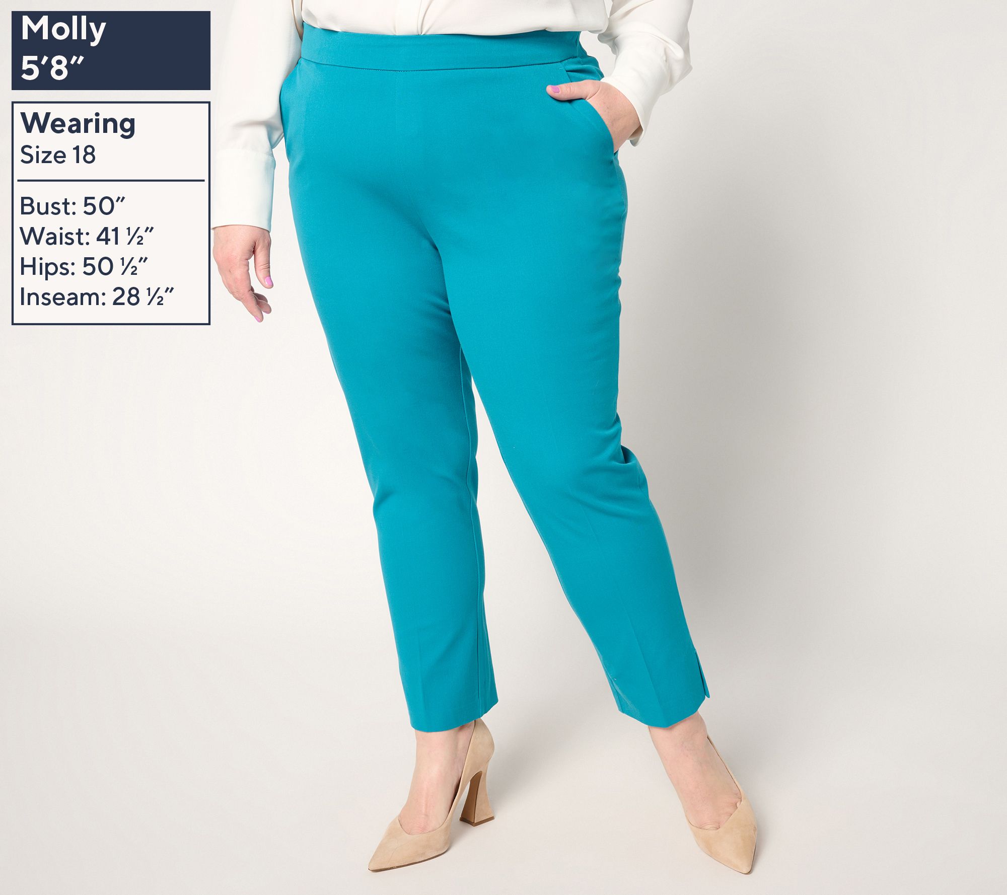 Isaac Mizrahi Live! 24/7 Stretch Icon Ankle Pants - QVC.com